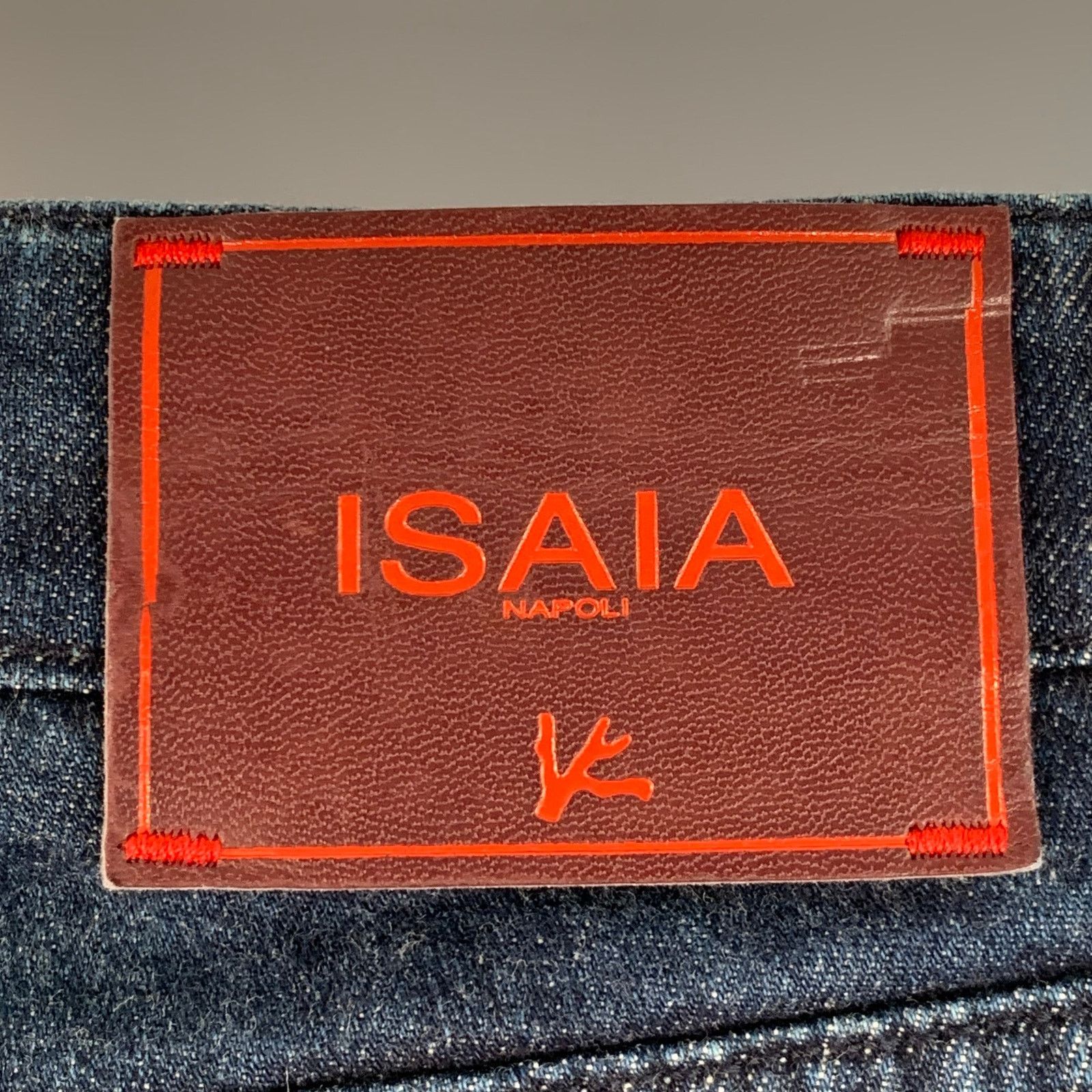 Isaia ISAIA Size 32 Blue Cotton Selvedge Twill Skinny Jeans Size US 32 / EU 48 - 4 Thumbnail