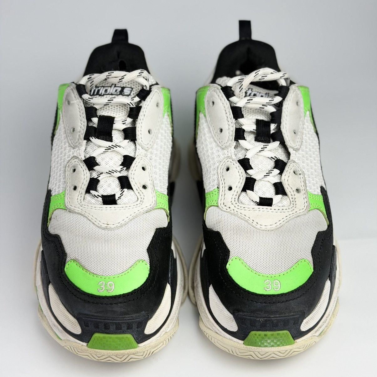 Balenciaga Balenciaga Triple S Black Green Size US 9 / IT 39 - 3 Thumbnail
