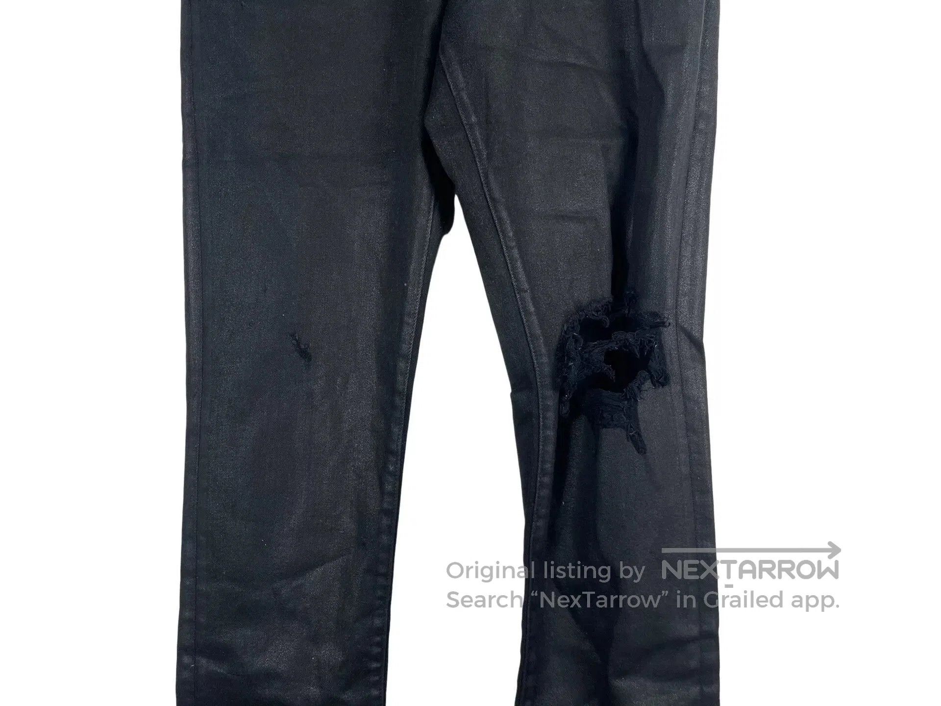 Amiri Amiri Waxed Knee Distressing Jeans. Size US 36 / EU 52 - 4 Thumbnail
