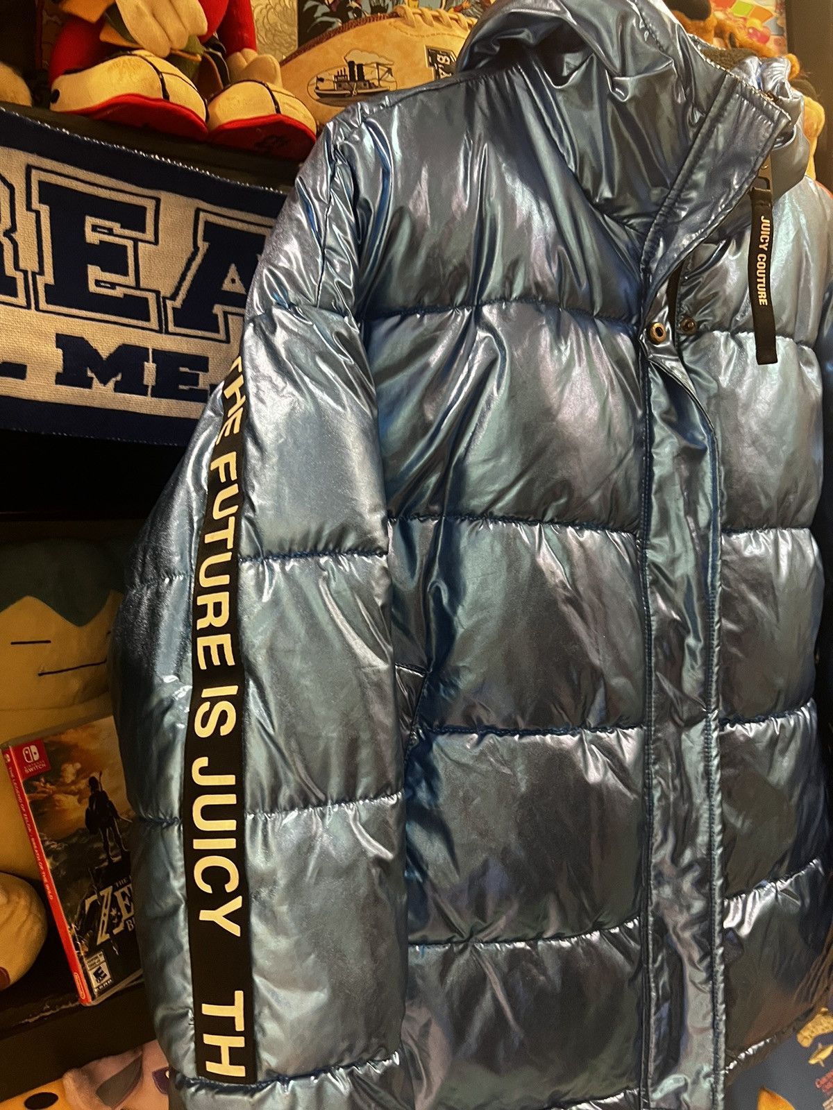 Juicy Couture × Los Angeles Apparel NWT Juicy Couture Black Label Puffer Jacket Size L / US 10 / IT 46 - 4 Thumbnail