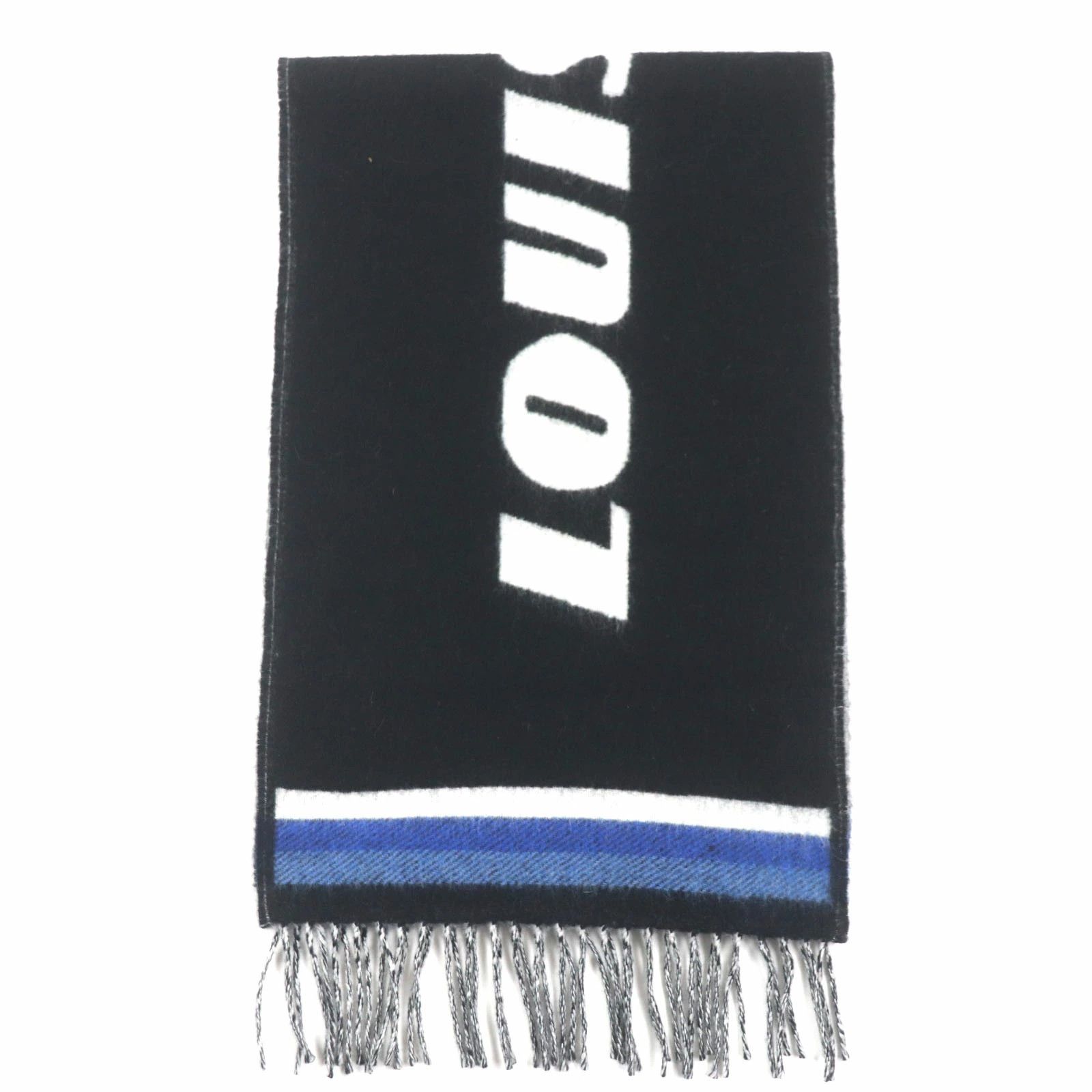 Louis Vuitton Louis Vuitton M73439 Echarpe LV Forward Wool Cashmere Fringe Size ONE SIZE - 1 Thumbnail