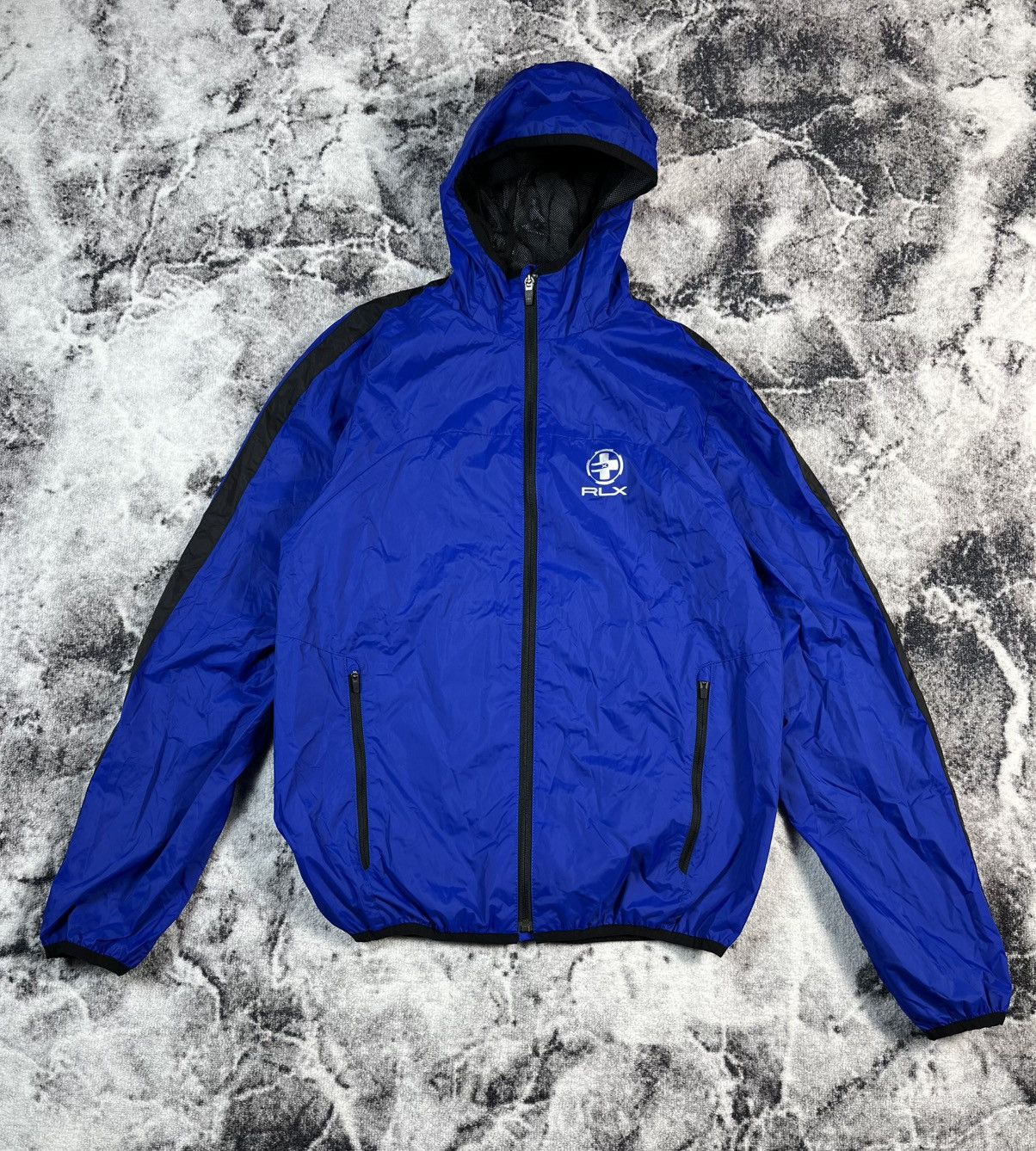 Polo Ralph Lauren RLX Ralph Lauren Blue Hooded Jacket Lightweight Fits S-M Size US S / EU 44-46 / 1 - 1 Thumbnail