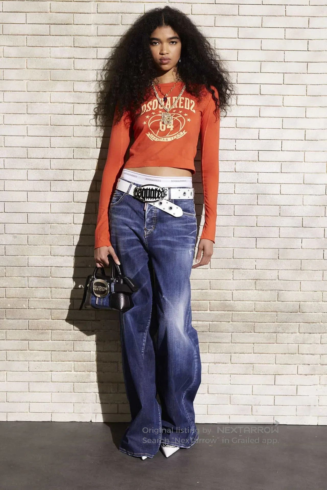 Dsquared2 Dsquared2 Sanskrit Metal Buckle Belt. Size ONE SIZE - 6 Thumbnail