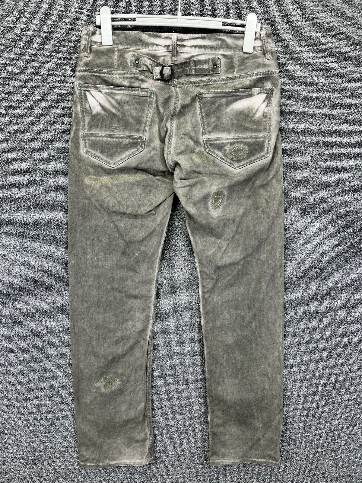 Japanese Brand Vintage 291295 Homme Punk Rare Trashed Jeans Denim Pants Size US 32 / EU 48 - 4 Thumbnail