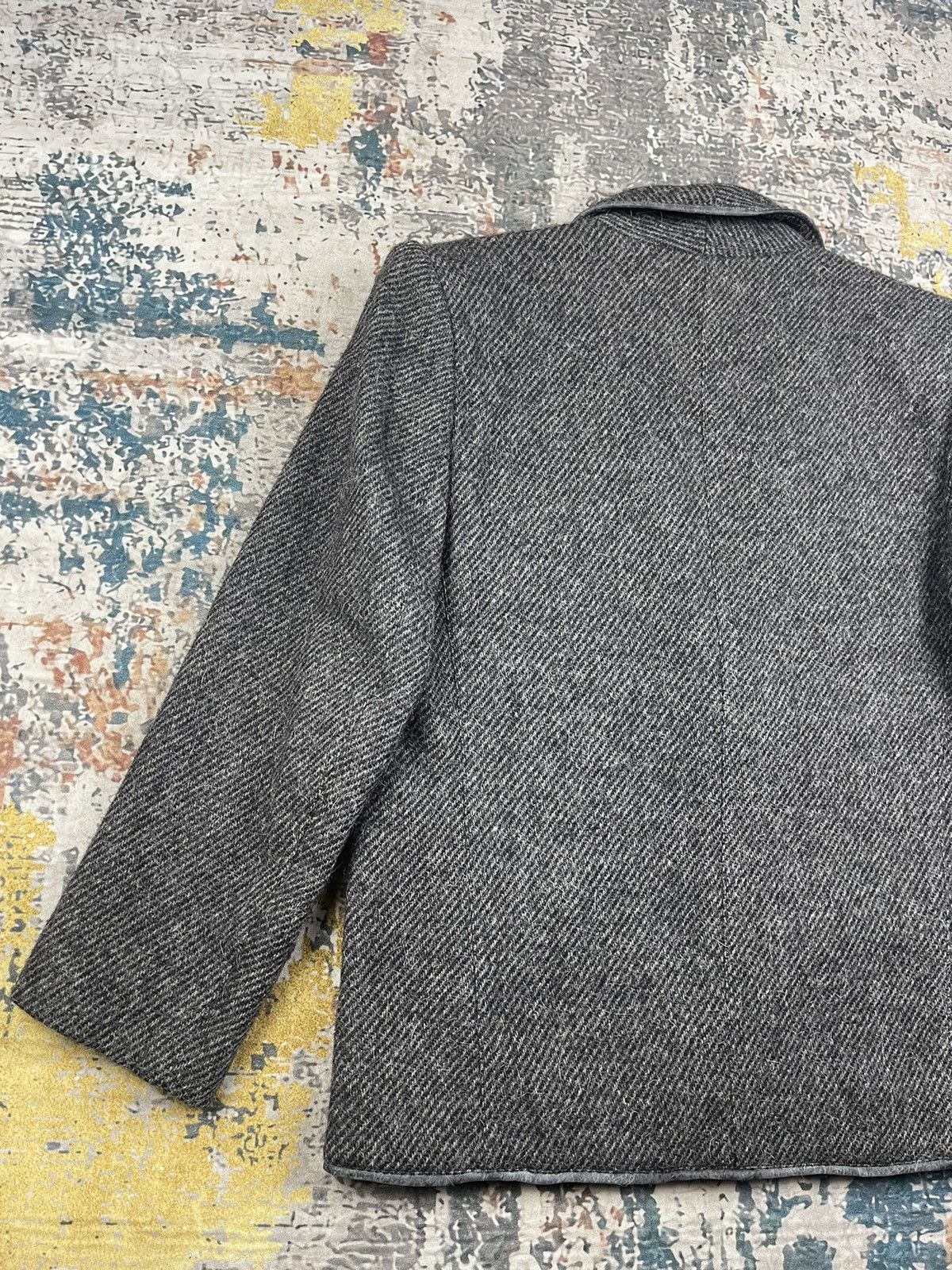 Thierry Mugler Thiery Mugler Wool Tweed Leather Trim Jackets Size M / US 6-8 / IT 42-44 - 6 Thumbnail