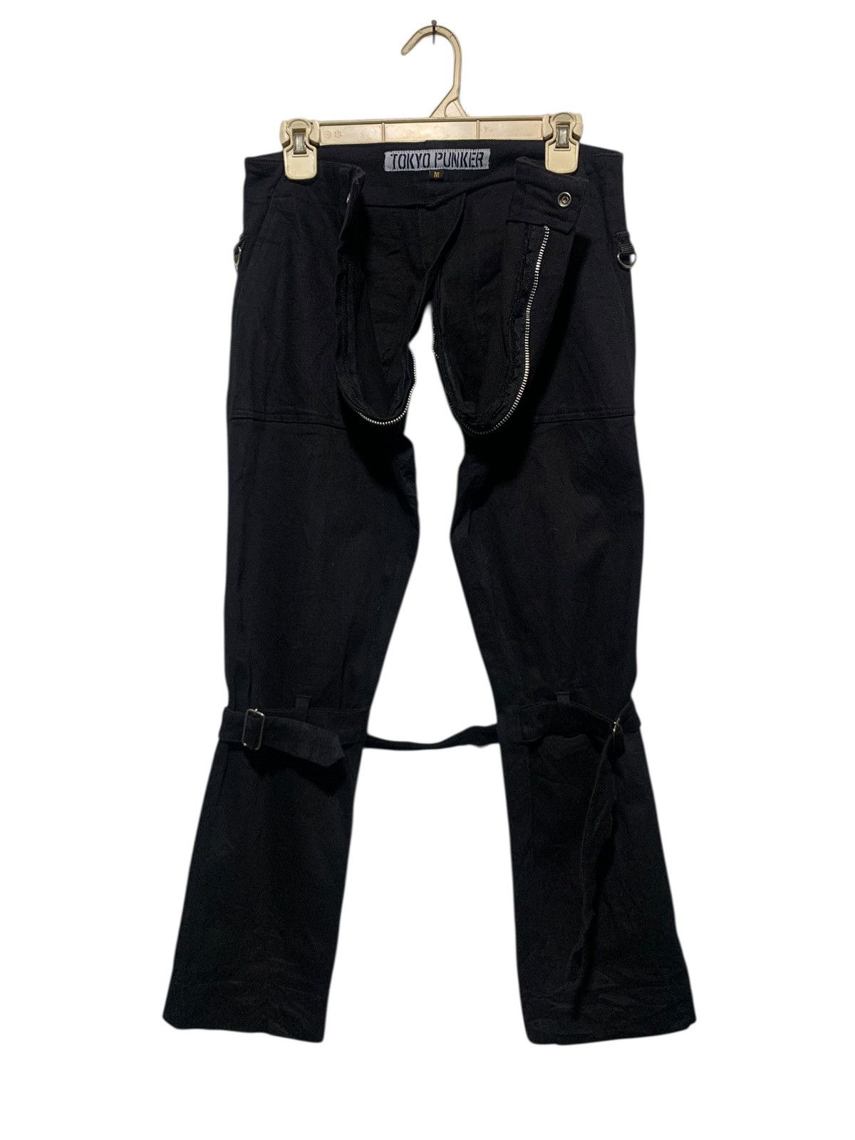 Sex Pot ReVeNGe 2000s TOKYO PUNKER Full zipper bondage denim pants Size US 29 - 2 Thumbnail