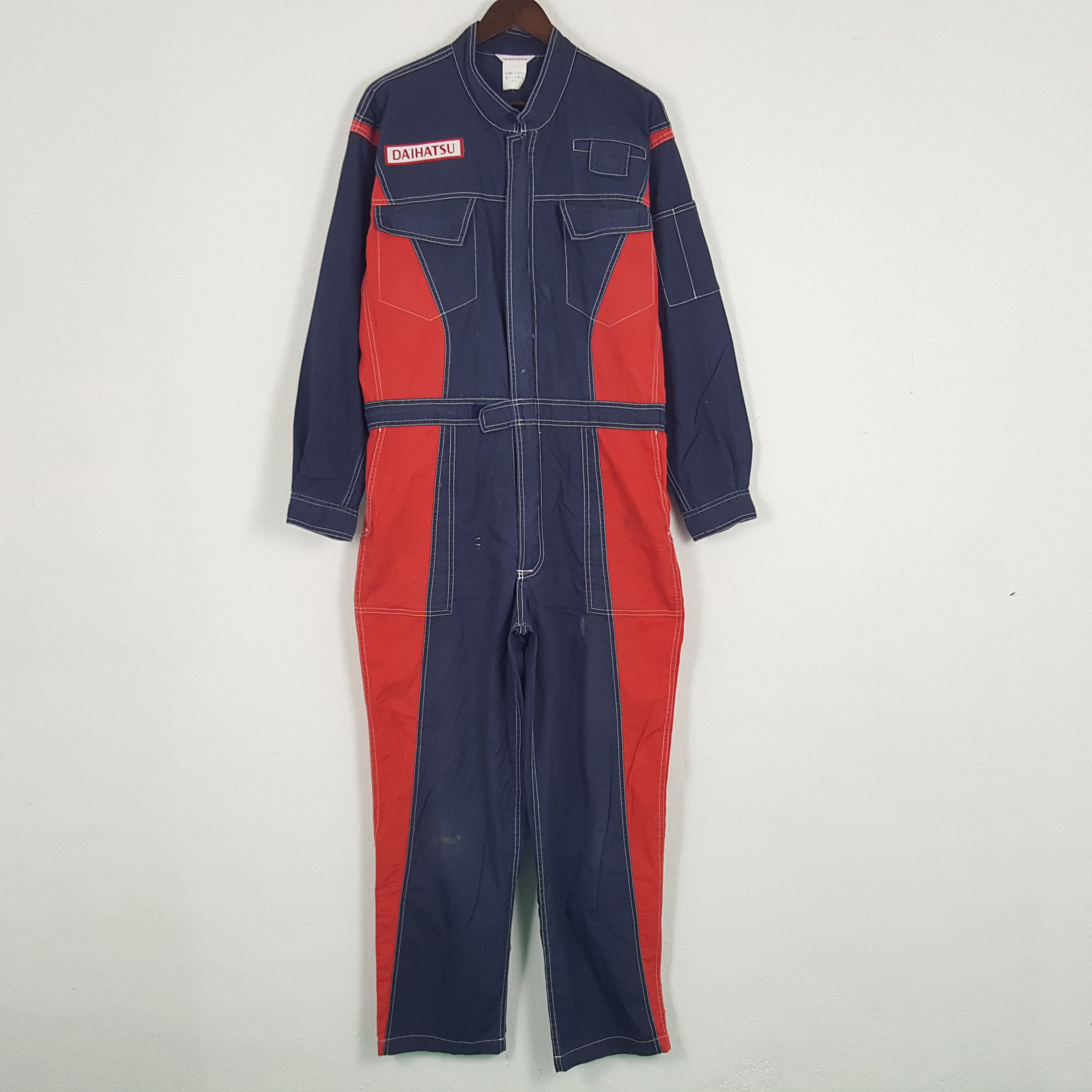 Japanese Brand × Sports Specialties × Vintage Vintage Daihatsu Racing Worker Jumpsuit Coverall Jacket Size US XL / EU 56 / 4 - 4 Thumbnail
