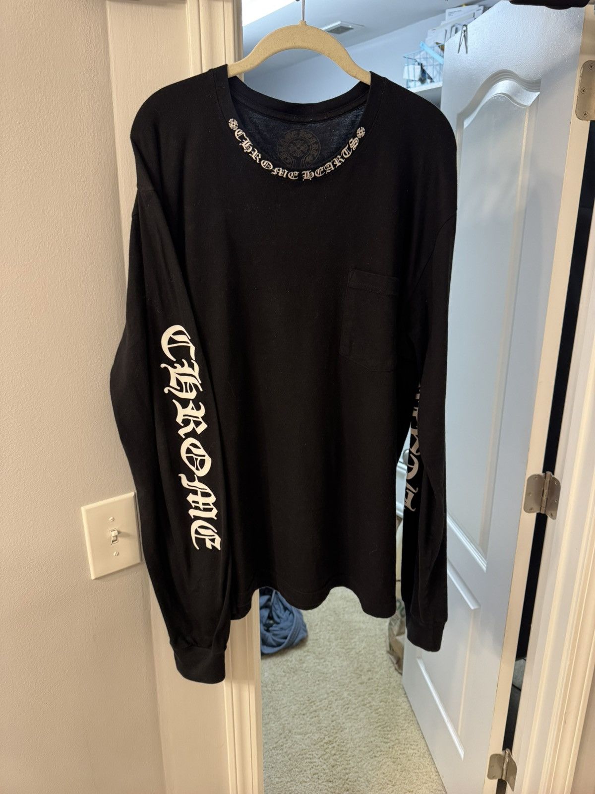 Chrome Hearts Vintage Early 90s Chrome Hearts LS Pocket Tee