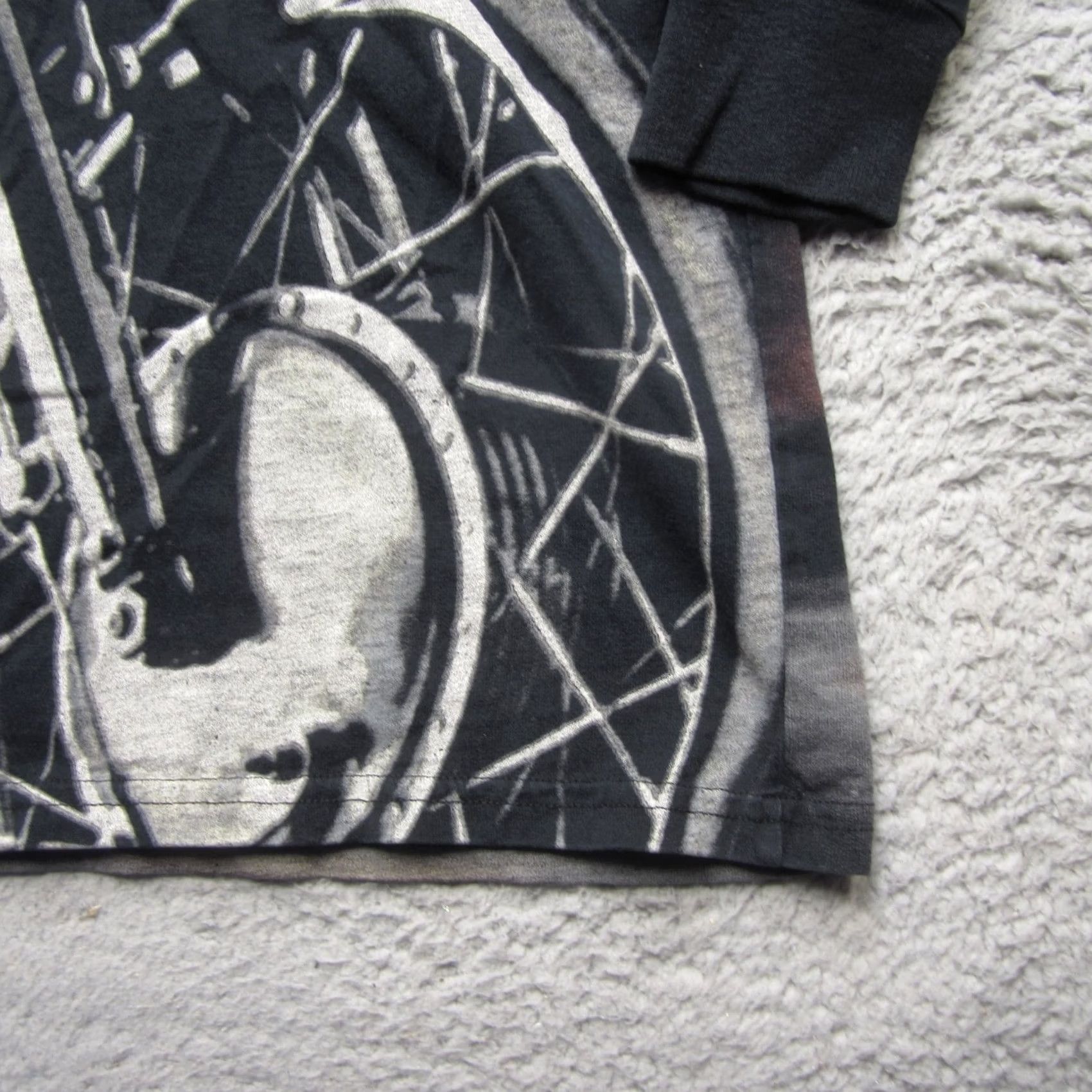 Harley Davidson Vintage Harley Davidson Shirt Mens L AOP Motorcycle Graphic Long Sleeve USA 90s - Big Size Size US L / EU 52-54 / 3 - 3 Thumbnail