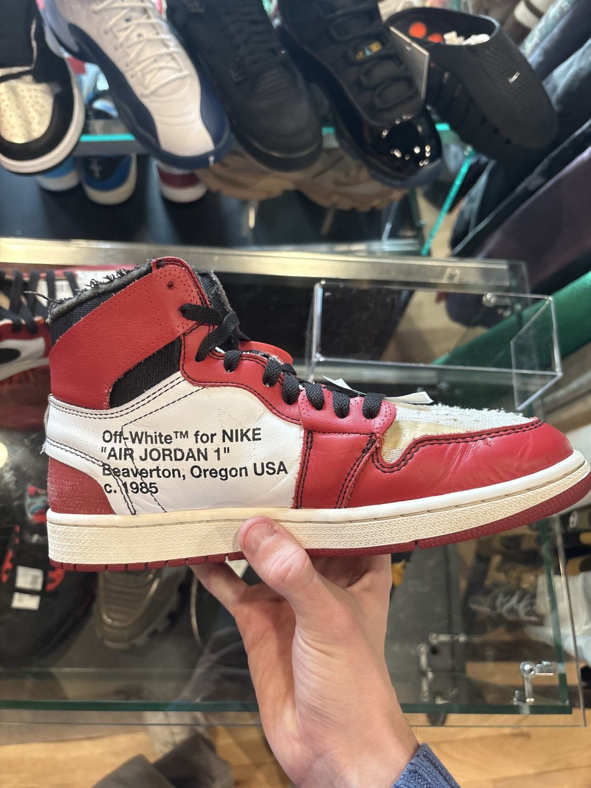 Jordan Brand × Off-White Jordan 1 High Retro Off-White Chicago PO RB Size 9 Size US 9 / EU 42 - 10 Thumbnail
