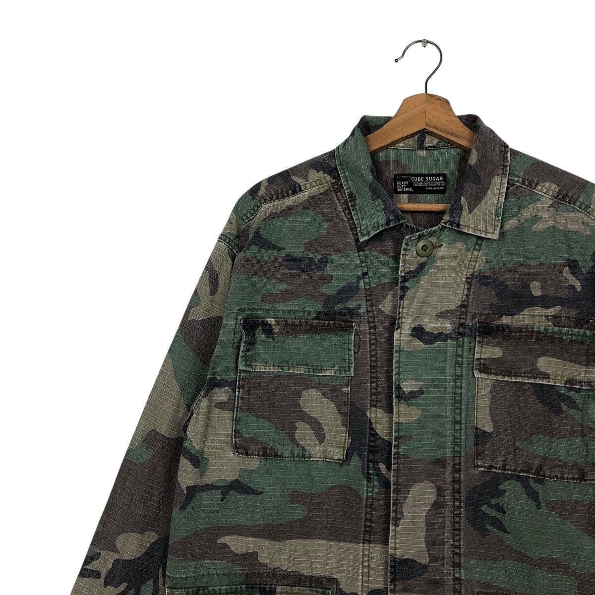 Vintage 📌Vintage Chore Military Jacket Cube Sugar Size US M / EU 48-50 / 2 - 8 Thumbnail