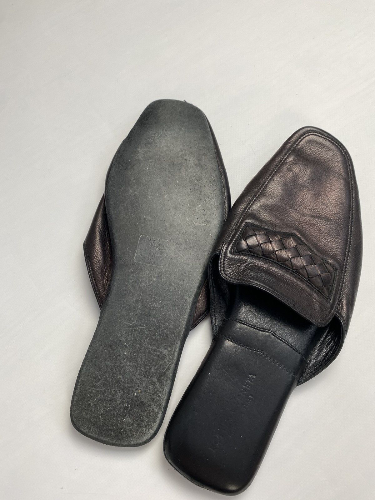 Bottega Veneta Bottega Veneta Leather Mules Size US 11 / EU 44 - 5 Thumbnail