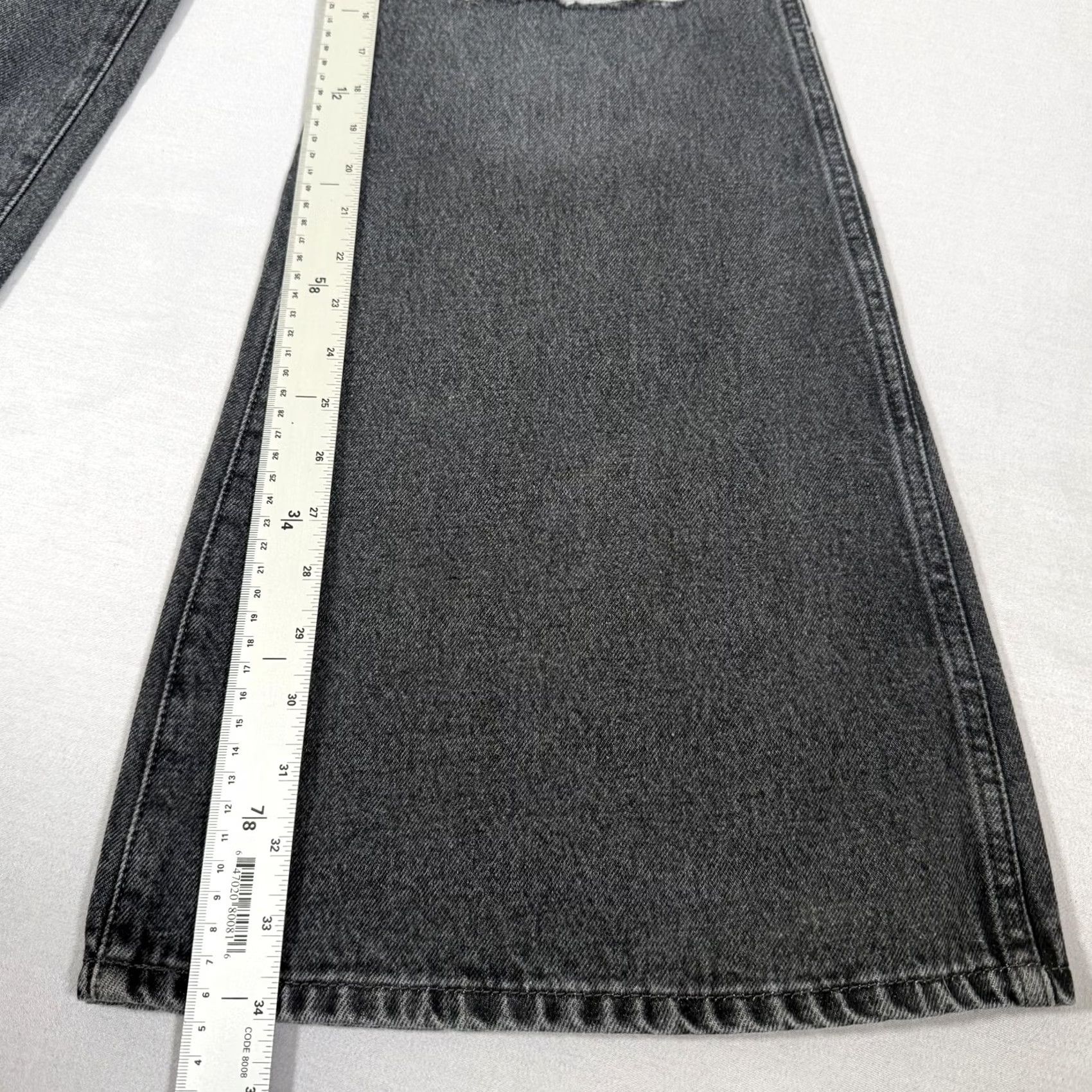 Wrangler Wrangler Jeans Women Wanderer 622 High Rise Flare Jeans Gray 24x34 Distressed Stretch 5-Pocket Denim Wrangler Logo Patch Vintage No Size 42" / US 20 - 6 Thumbnail