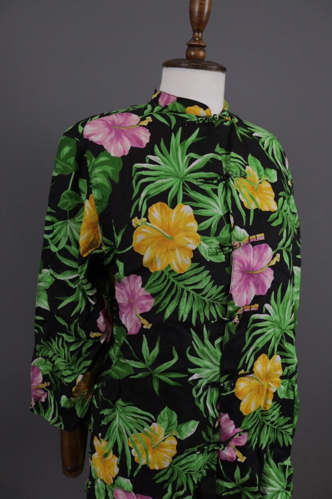 Lauren Ralph Lauren Lauren Ralph Lauren Black Linen Floral Tunic Shirt Size M Size M / US 6-8 / IT 42-44 - 3 Thumbnail