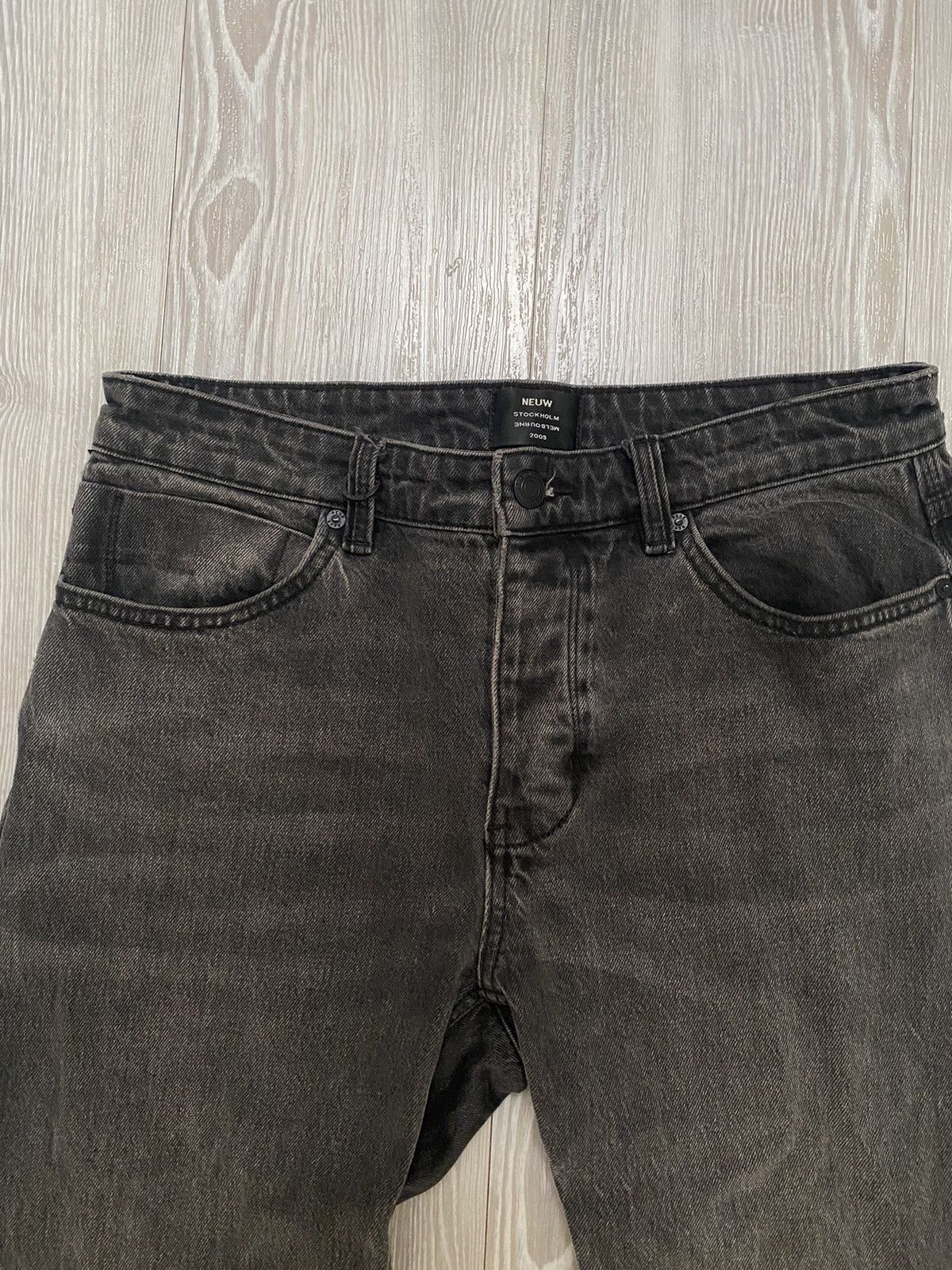 NEUW Denim × Vintage Washed Black Relaxed Neuw Denim Jeans 29x32 Size US 32 / EU 48 - 3 Thumbnail