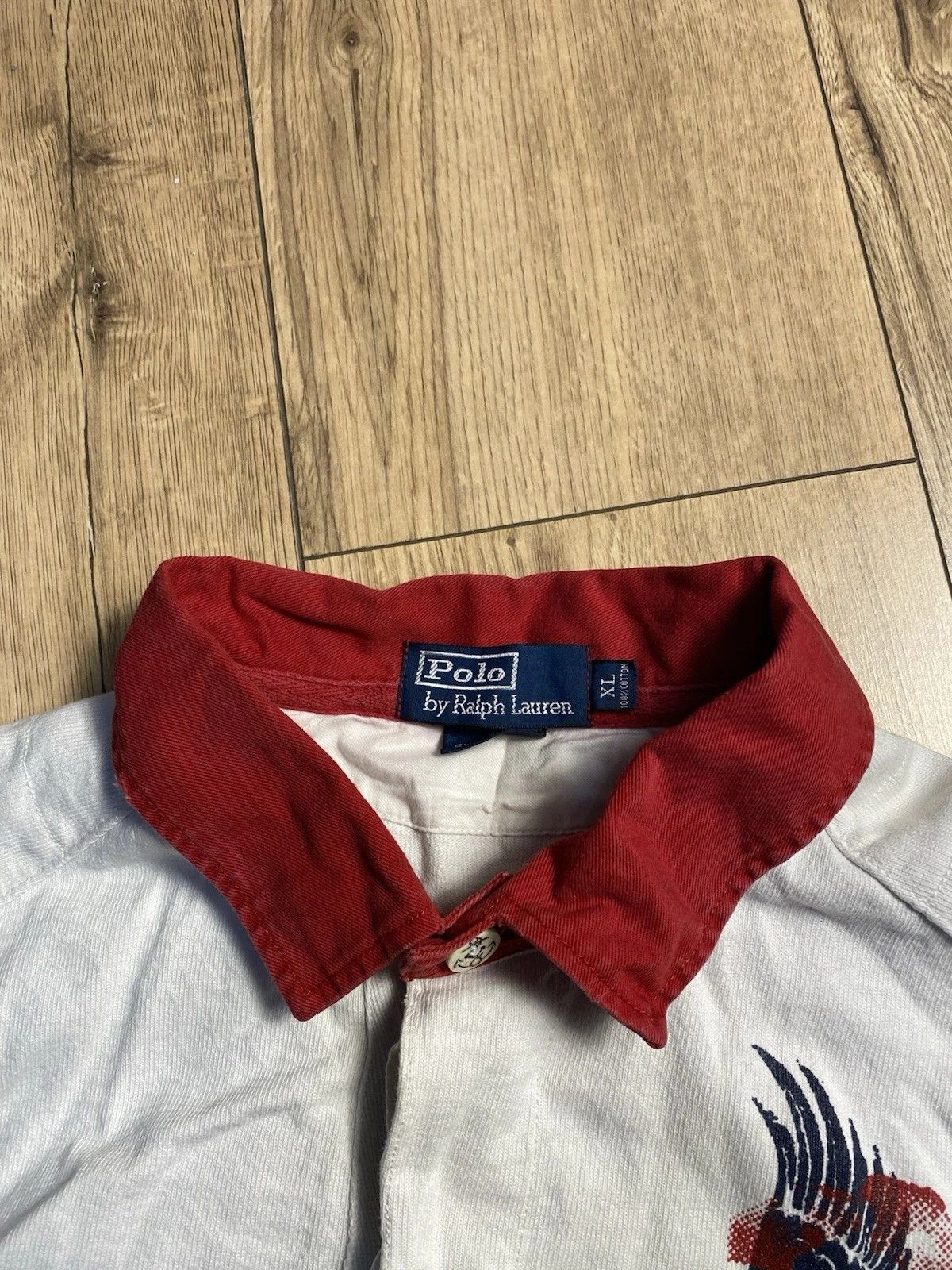 Polo Ralph Lauren ENGLAND 1996 RUGBY UNION SHIRT COTTON TRADERS SIZE XL Size US XL / EU 56 / 4 - 4 Thumbnail