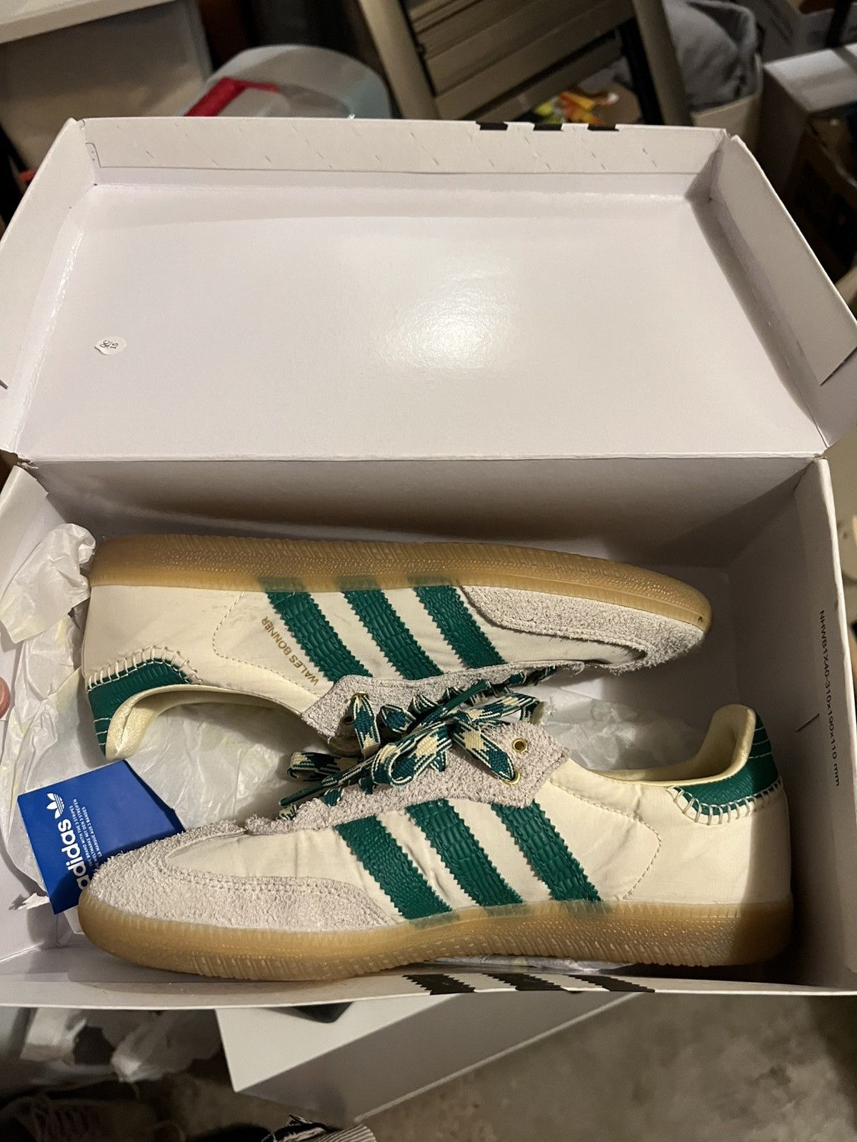 Wales Bonner x Adidas Samba Cream/Green