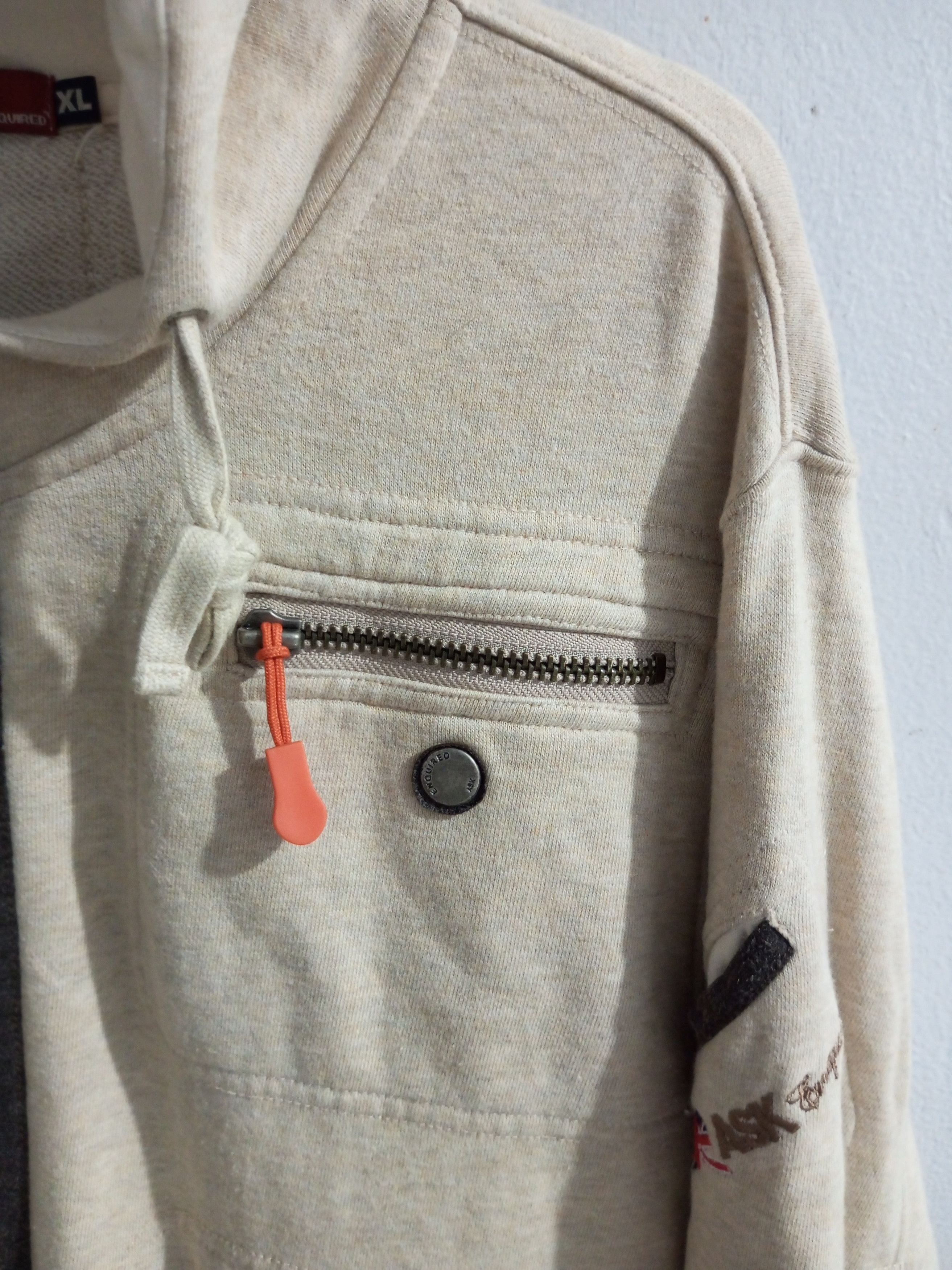 20471120 Vintage ask enquired big flag multi pocket distressed hoodie Size US XL / EU 56 / 4 - 8 Thumbnail