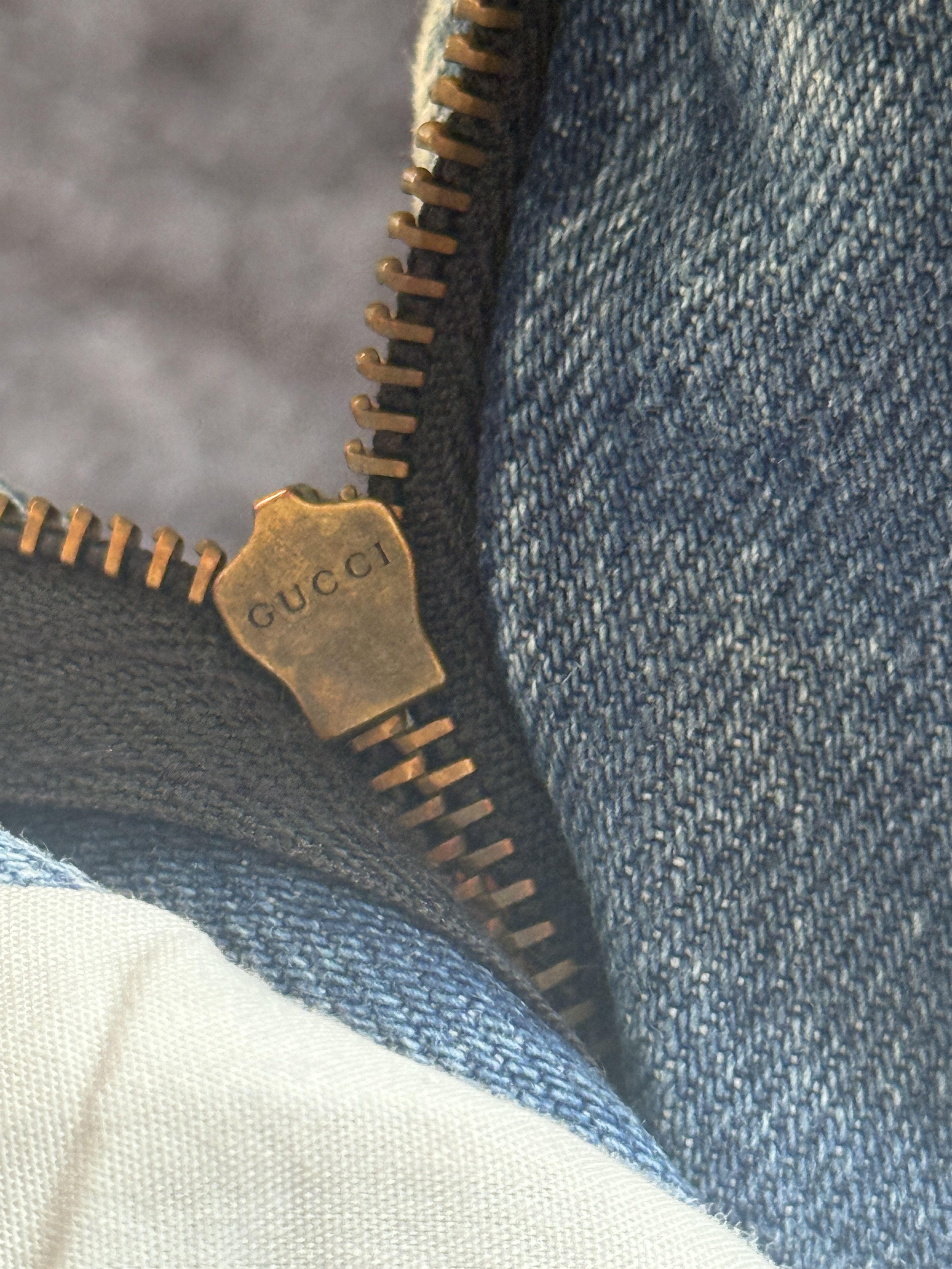 Skirt denim jeans 42 Gucci Denim Shimmering Crystals