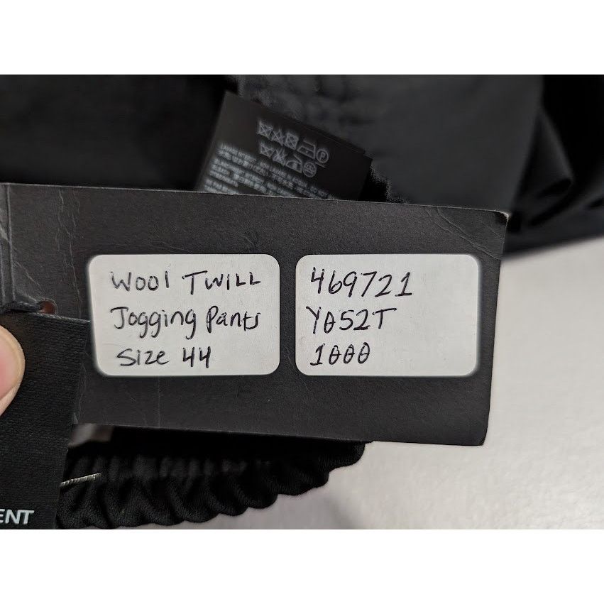 Saint Laurent Paris o1rshd1 Wool Twill Jogging Pants in Black Size US 28 / EU 44 - 19 Thumbnail