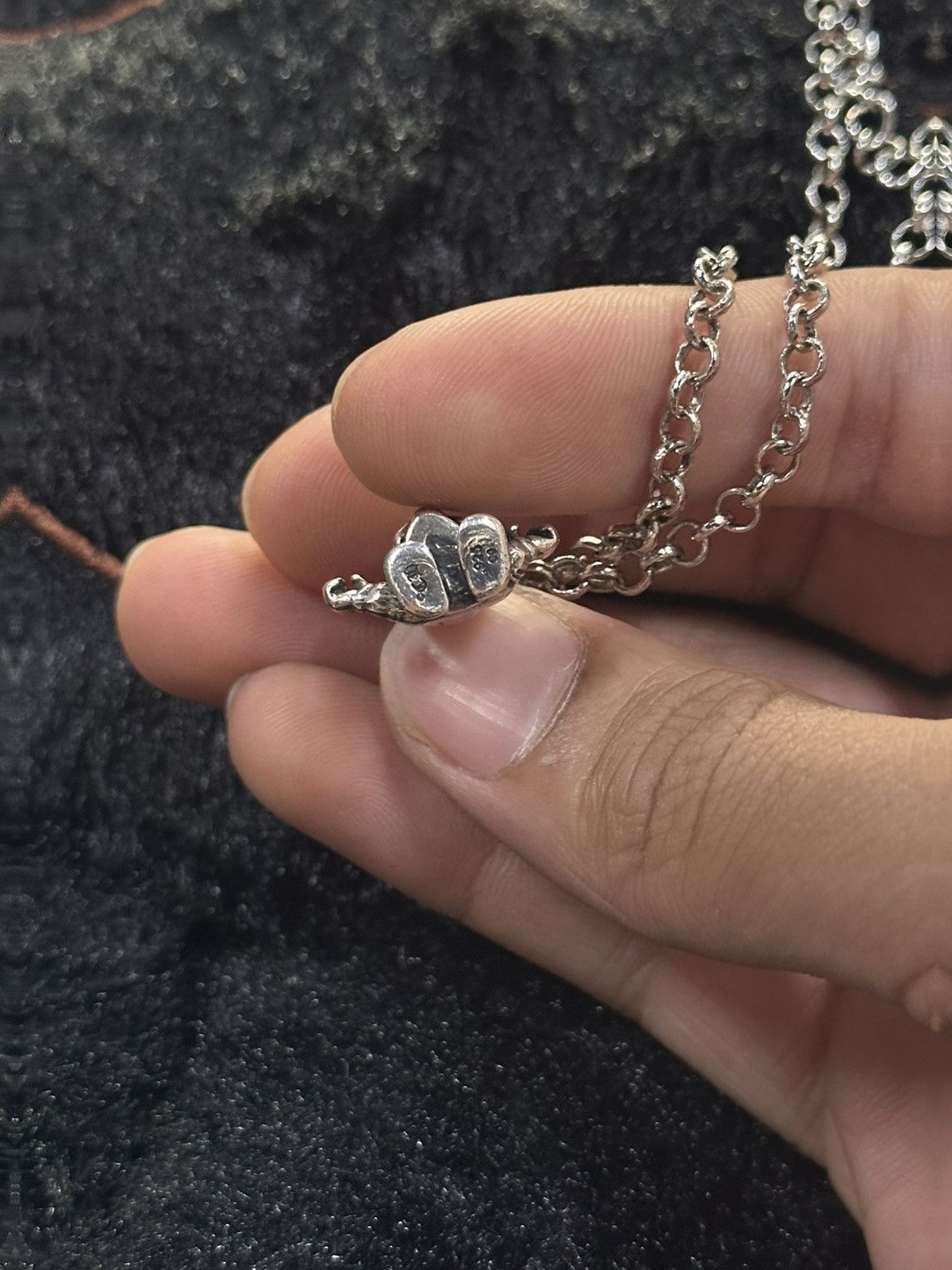 CHROME HEARTS FOTI HARRIS TEETER ZIPPER PENDENT