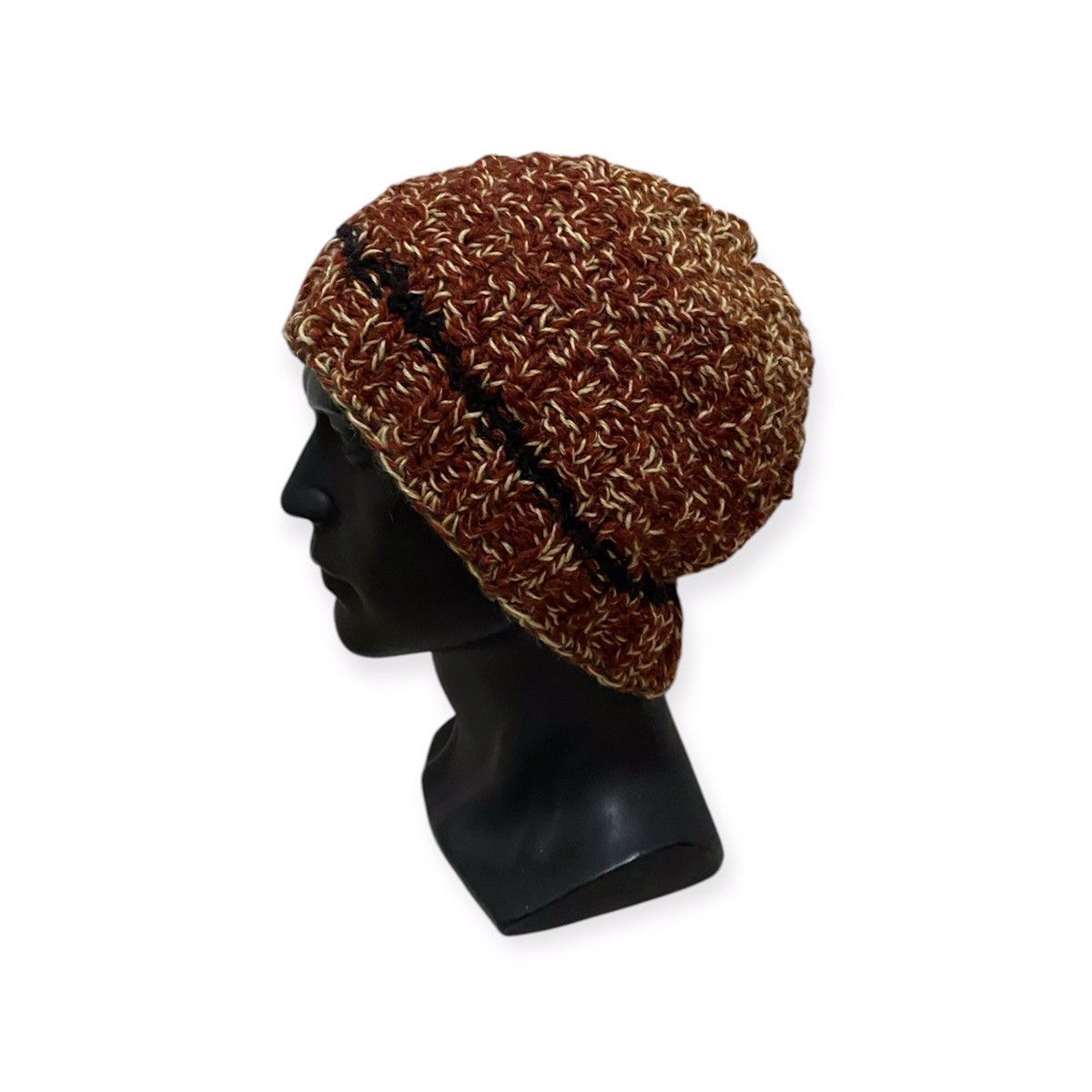 Japanese Brand Japanese Brand Crochet Beanie Hat Size ONE SIZE - 1 Thumbnail