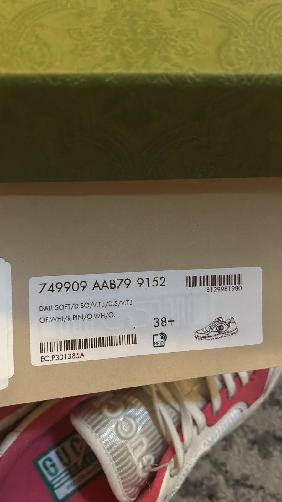 Gucci Gucci MAC70 Pink Off White Sneakers Size US 8.5 / IT 38.5 - 10 Thumbnail