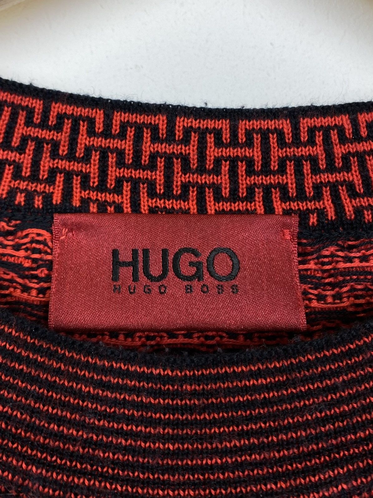 Hugo Boss Hugo Boss 3D Knit Sweater Pullover Jumper Red Men’s Size M Size US M / EU 48-50 / 2 - 3 Thumbnail