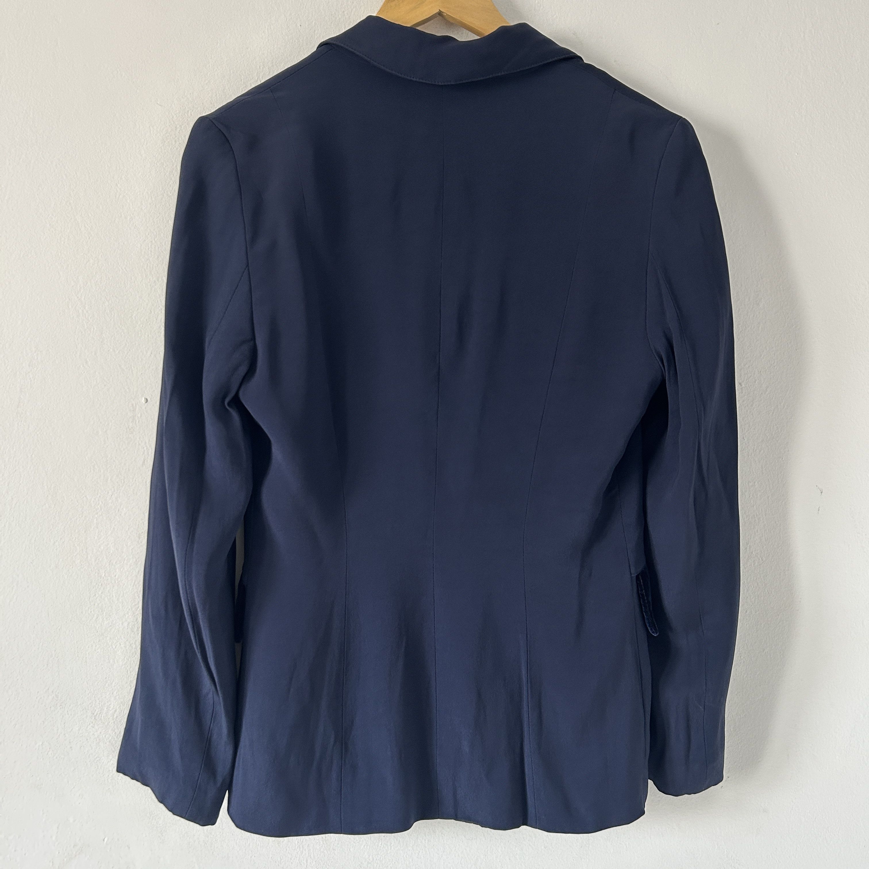 Vintage Vintage velvet trim blue wimsygoth blazer jacket Size S / US 4 / IT 40 - 8 Thumbnail