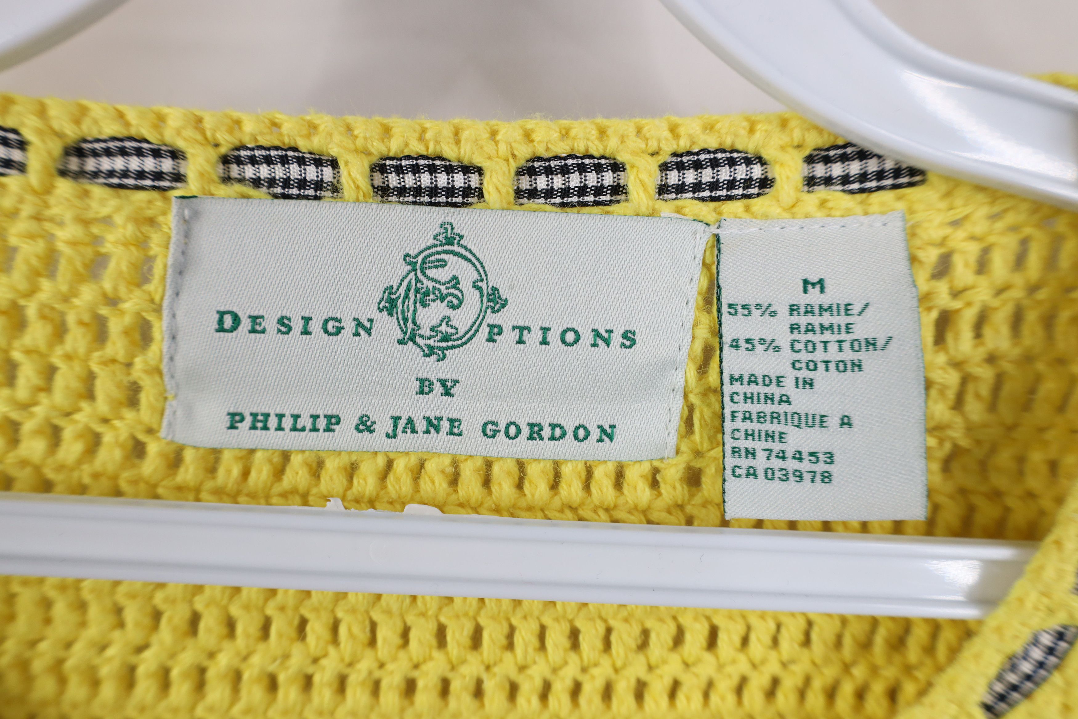Vintage Vintage Design Options Philip Jane Gordon Cardigan Sweater Size M / US 6-8 / IT 42-44 - 7 Thumbnail