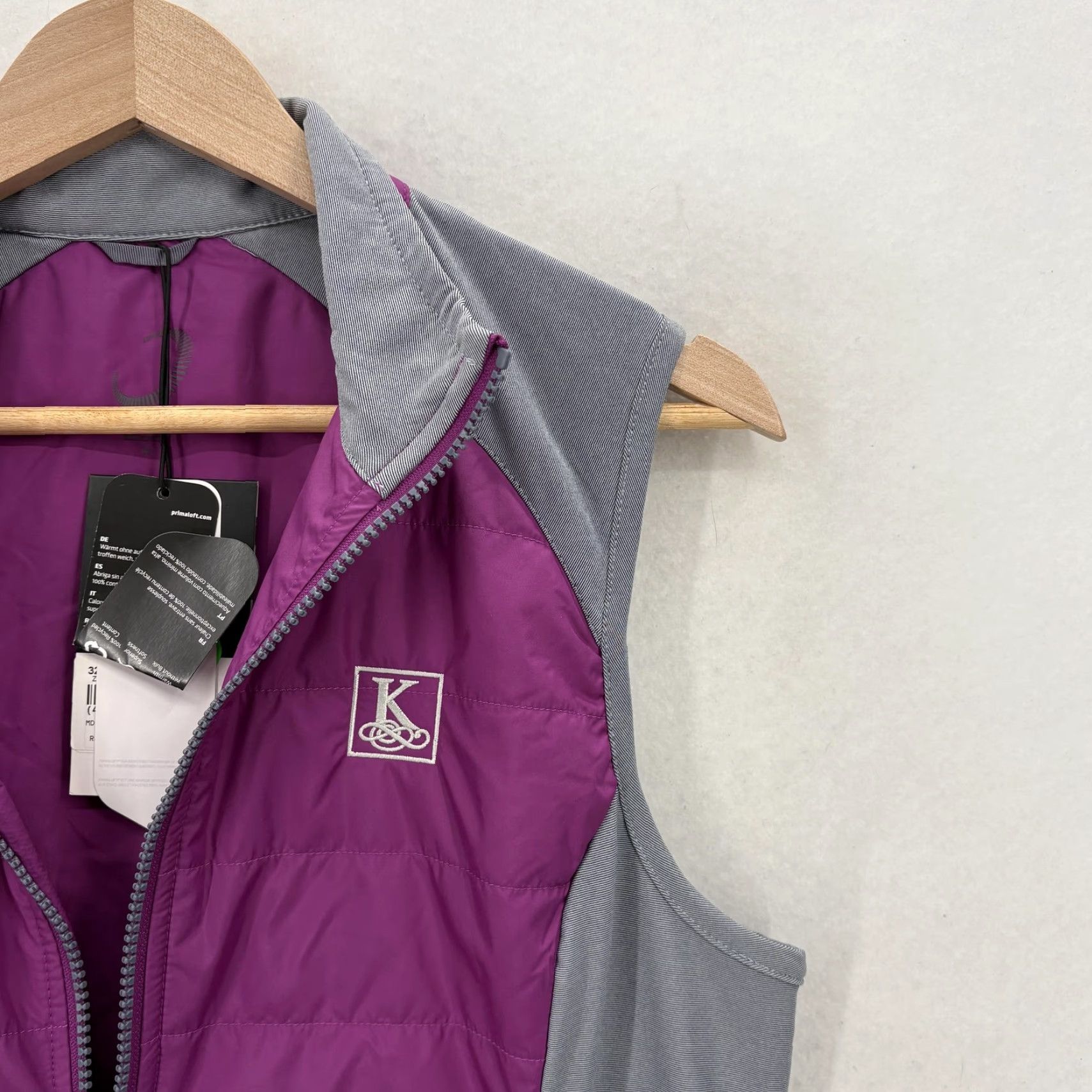 Vintage Zero Restriction Vest Womens Medium Purple Tess Quilted Primaloft Insulated Golf Size M / US 6-8 / IT 42-44 - 2 Thumbnail