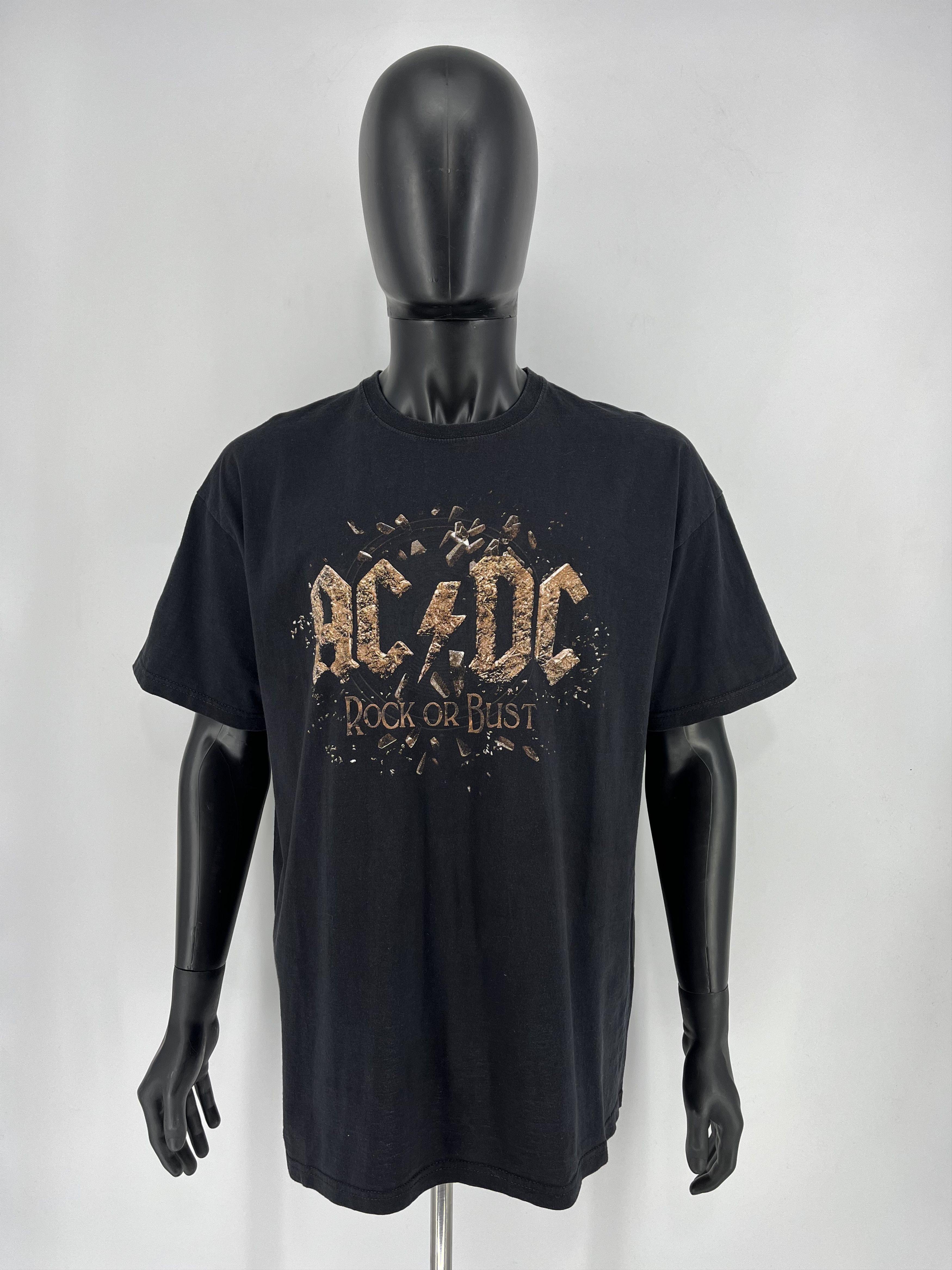Band Tees × Vintage ACDC Rock or Bust Heavy Metal Rock T-Shirt Like Size US XXL / EU 58 / 5 - 2 Thumbnail