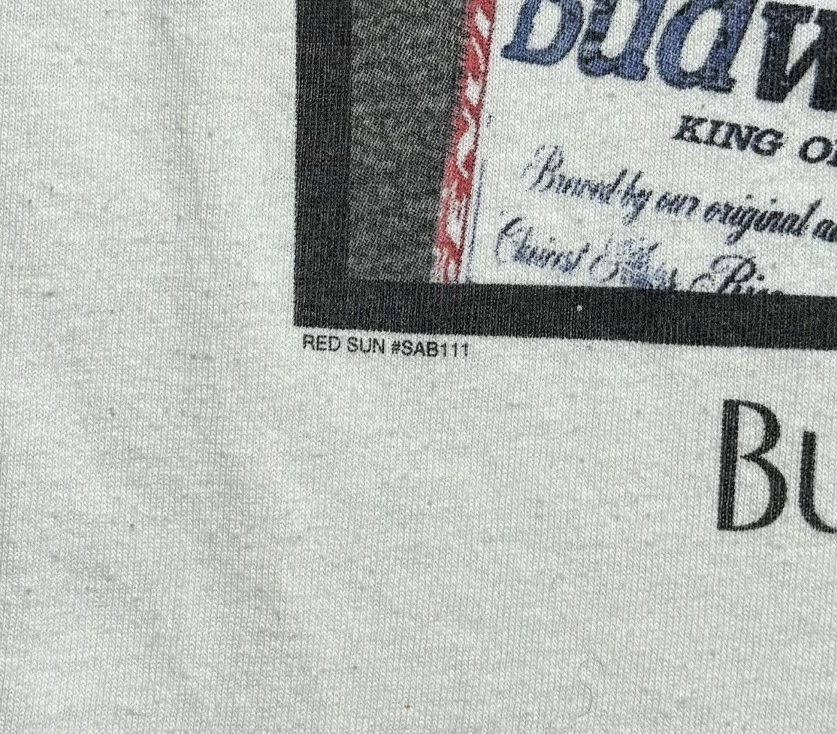 Anvil 1999 Budweiser Retro Bear T-Shirt Double-Sided Logo Size US L / EU 52-54 / 3 - 5 Thumbnail