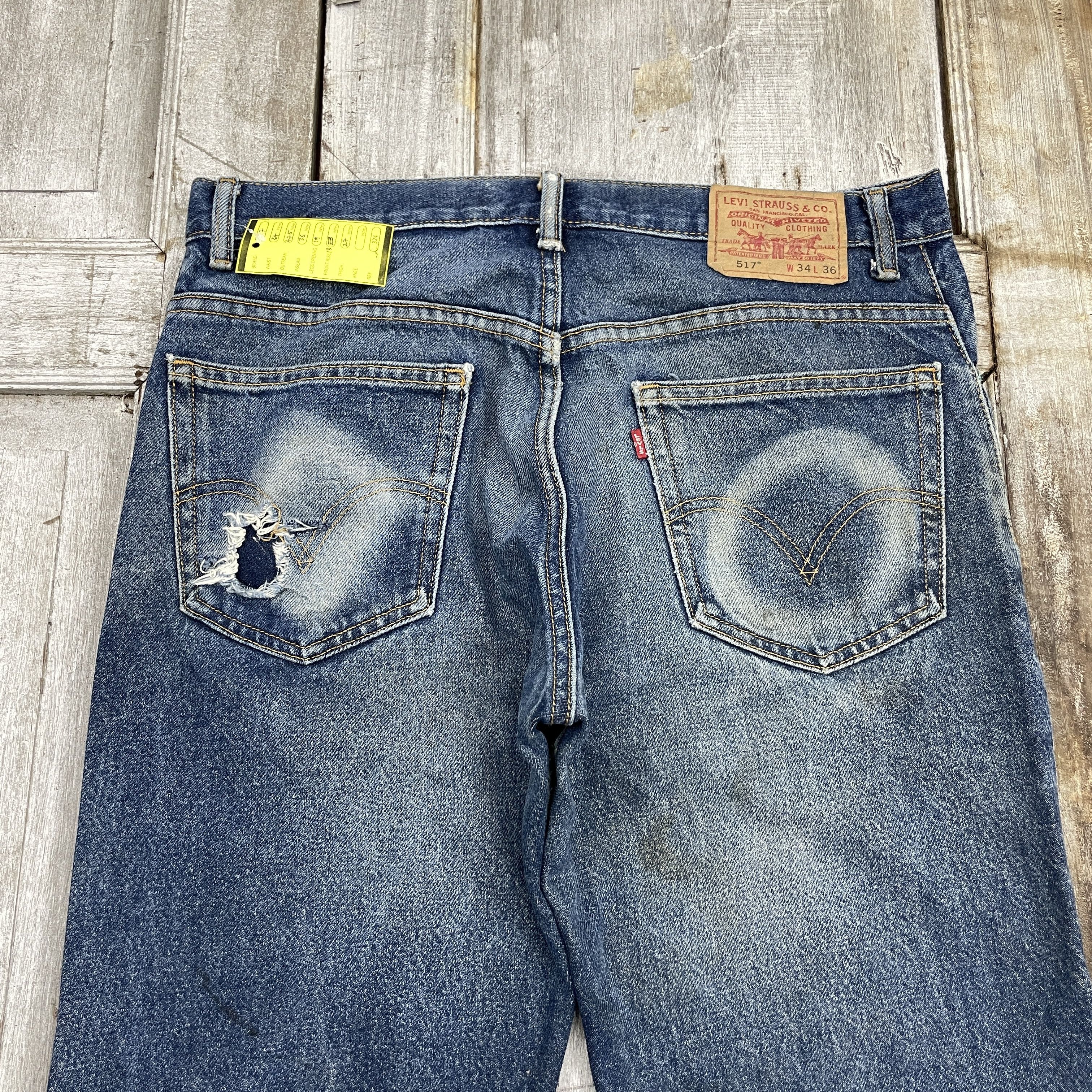 Levi's Vintage Levi's 517 Faded Boot Cut Jeans - WC324 Size US 34 / EU 50 - 5 Thumbnail