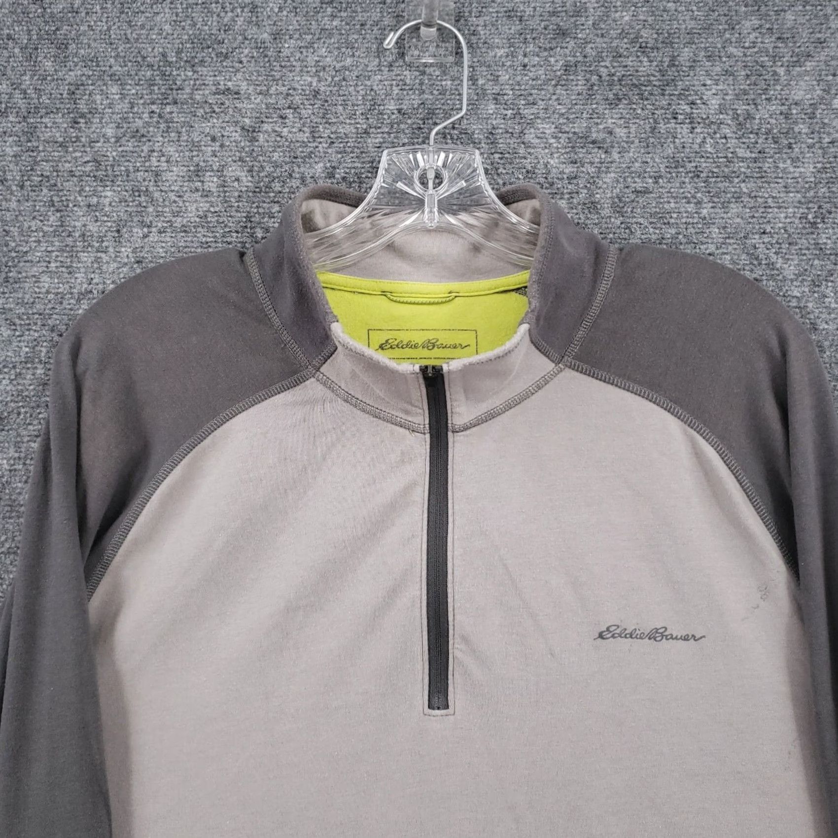 Eddie Bauer Eddie Bauer Shirt Mens XL Beige 1/4 Zip Pullover Performance Size US XL / EU 56 / 4 - 3 Thumbnail