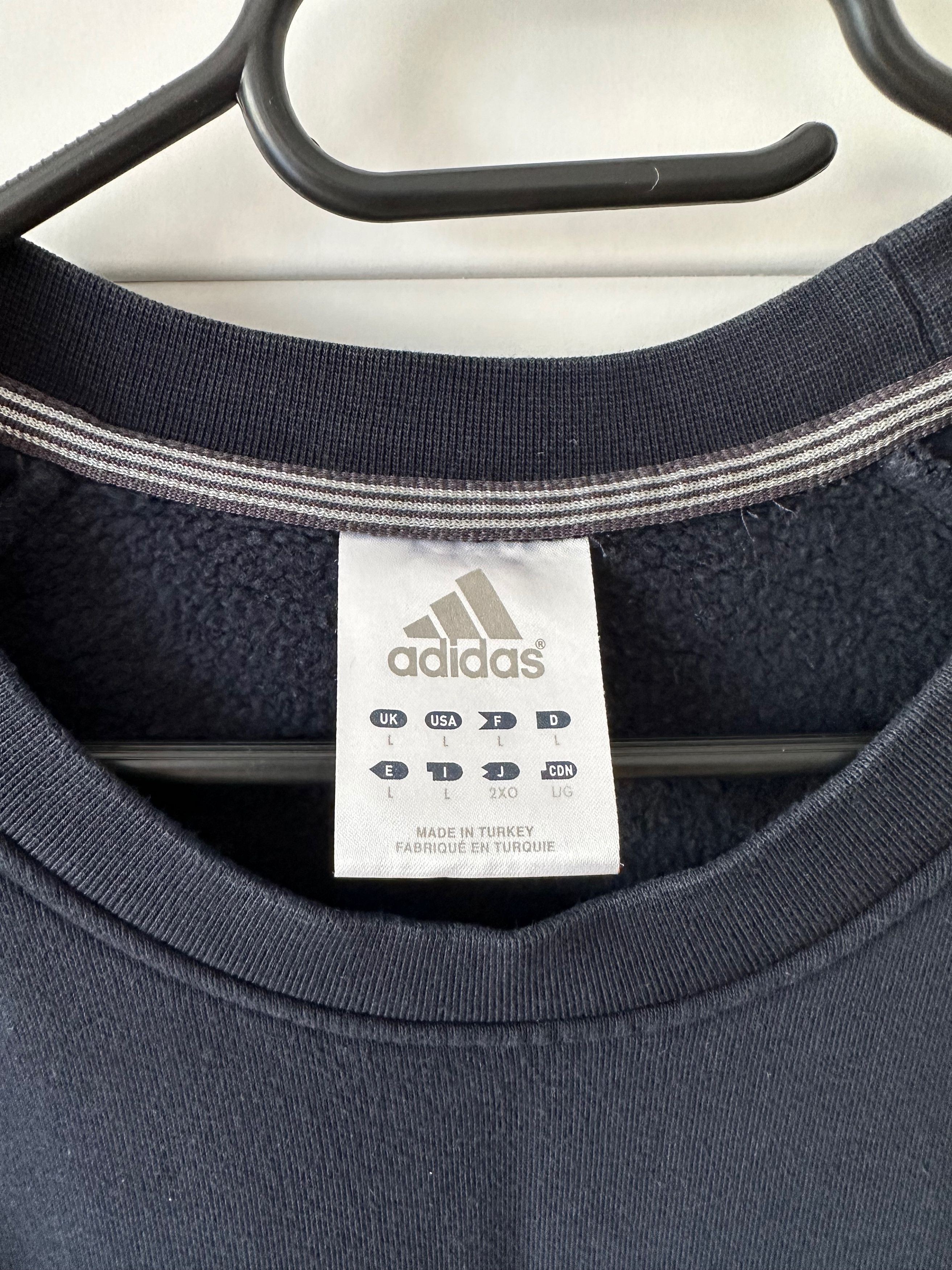 Adidas Vintage ADIDAS crew neck sweatshirt dark blue large Size US L / EU 52-54 / 3 - 3 Thumbnail