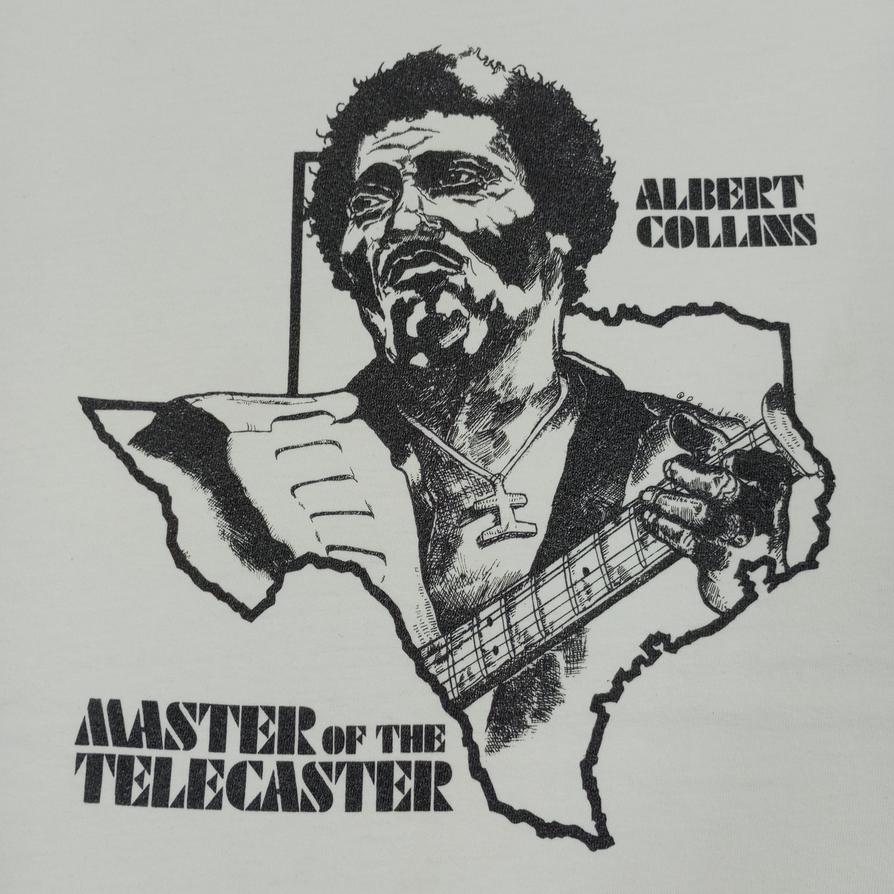 Band Tees × Hanes × Vintage Albert Collins American Guitarist Singer Vintage Tshirt Size US L / EU 52-54 / 3 - 2 Thumbnail