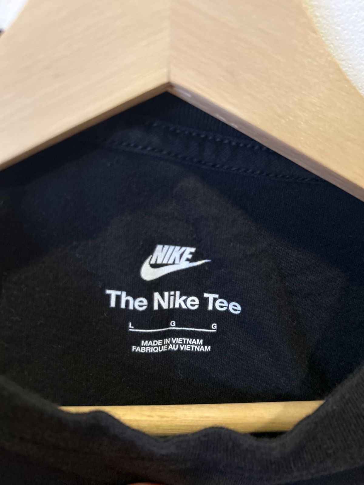 Nike × Vintage Nike large black t-shirt Size US L / EU 52-54 / 3 - 4 Thumbnail