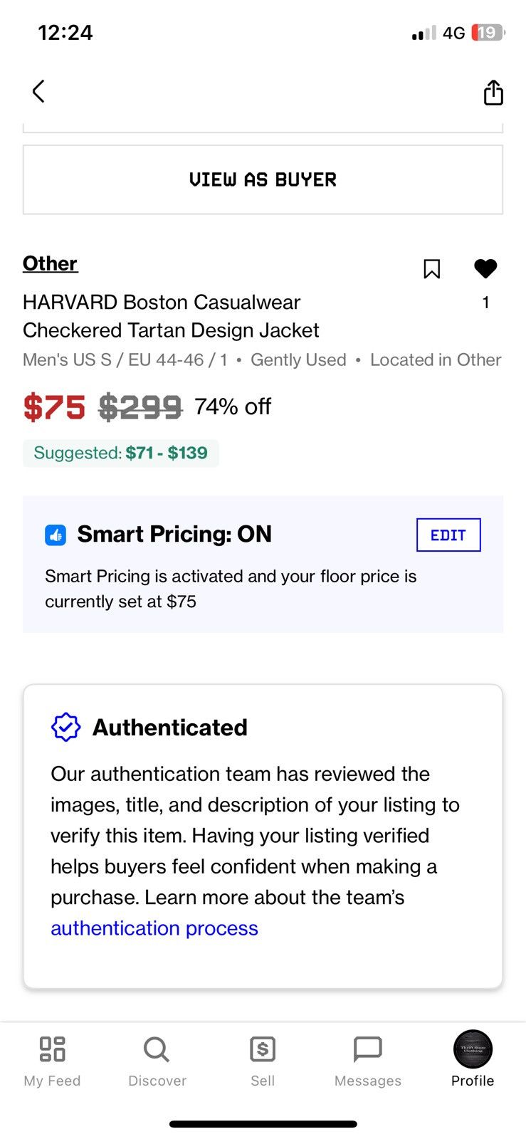 American Apparel HARVARD Boston Casualwear Checkered Tartan Peacoat Jacket Size US S / EU 44-46 / 1 - 8 Thumbnail