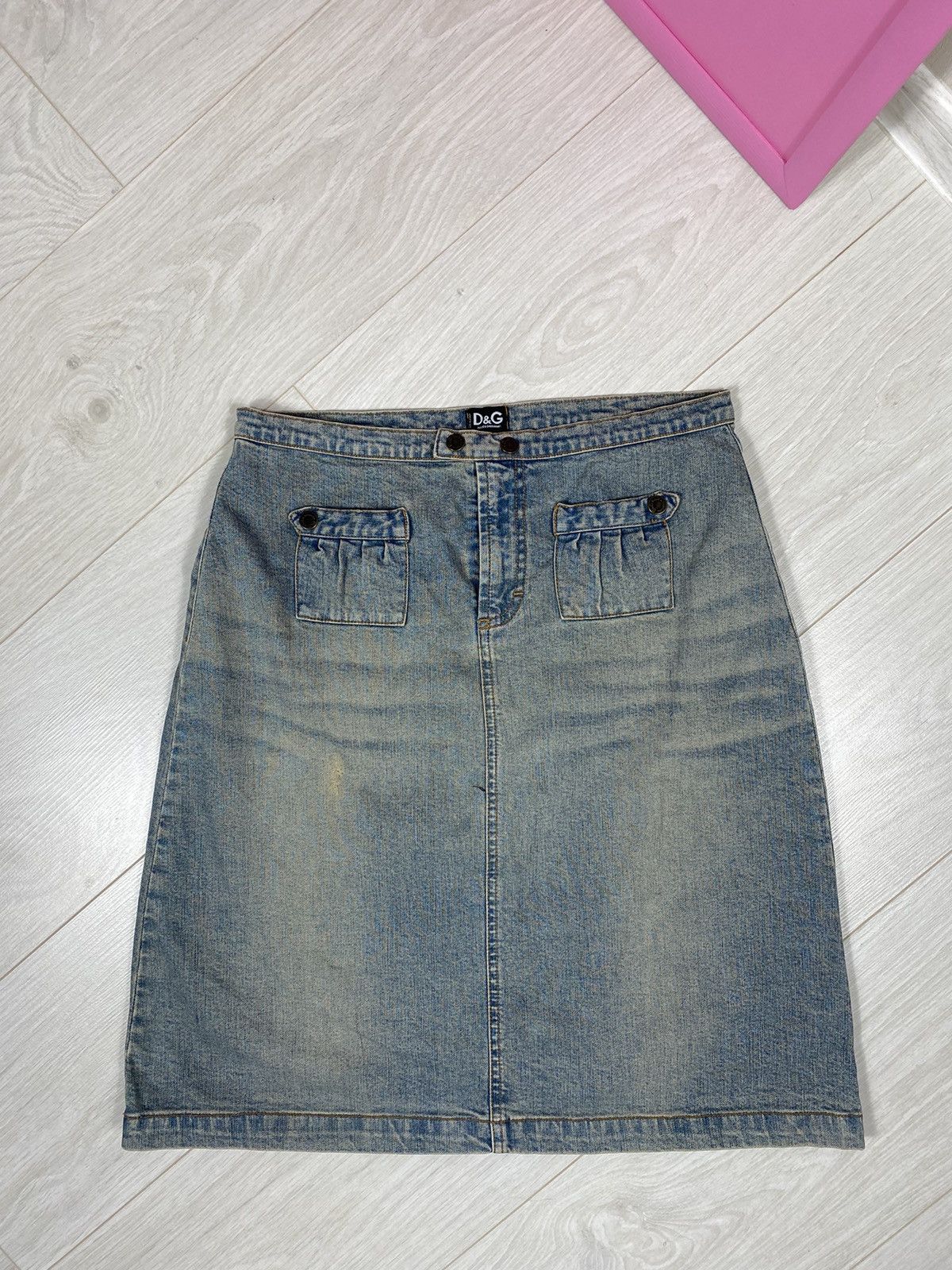 Dolce & Gabbana × Vintage Dolce & Gabbana Jeans Skirt Mini Size 28" / US 6 / IT 42 - 1 Thumbnail