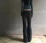 Other Low Waist Flare Jeans Vintage Striped Denim Size 30" / US 8 / IT 44 - 2 Thumbnail