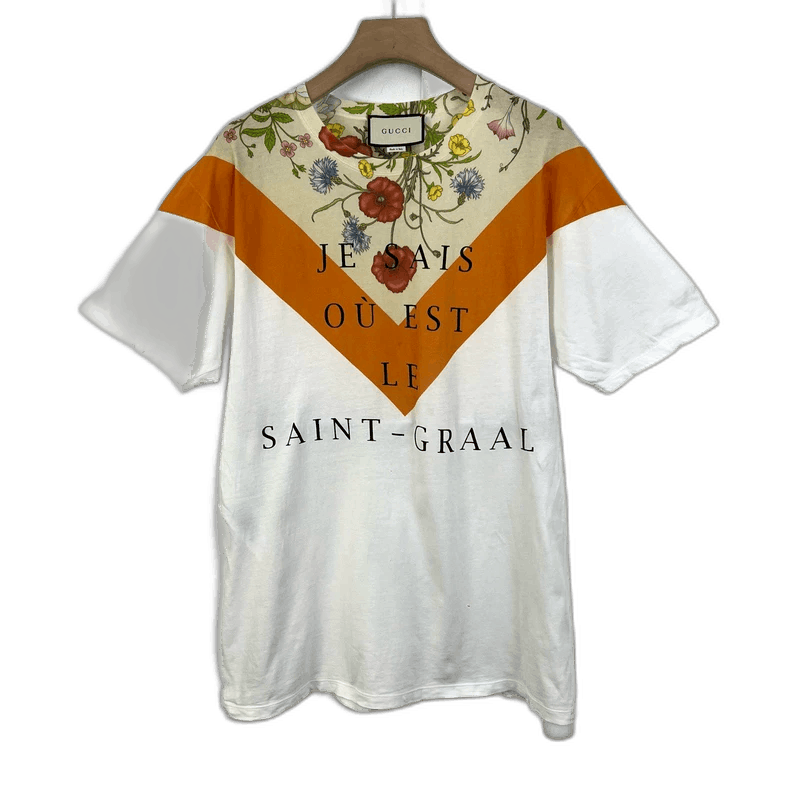 Gucci Gucci Floral Print Short Sleeve Tshirt-2506 Size S / US 4 / IT 40 - 1 Thumbnail