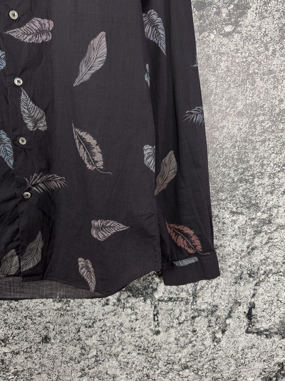 Paul Smith Paul Smith Long Sleeve Shirt Button Up Leaf Print Size S Size US S / EU 44-46 / 1 - 5 Thumbnail