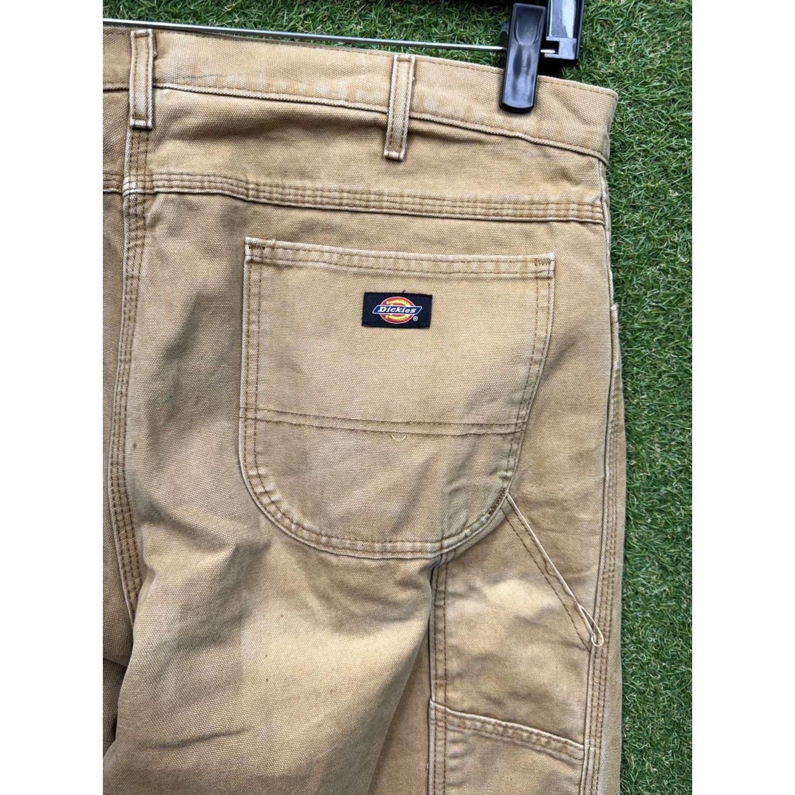 Dickies VINTAGE Dickies 874 Carpenter Pants Mens 38x34 Canvas Beige 5-Pocket Regular Straight Workwear 90s Mens Size US 38 / EU 54 - 7 Thumbnail