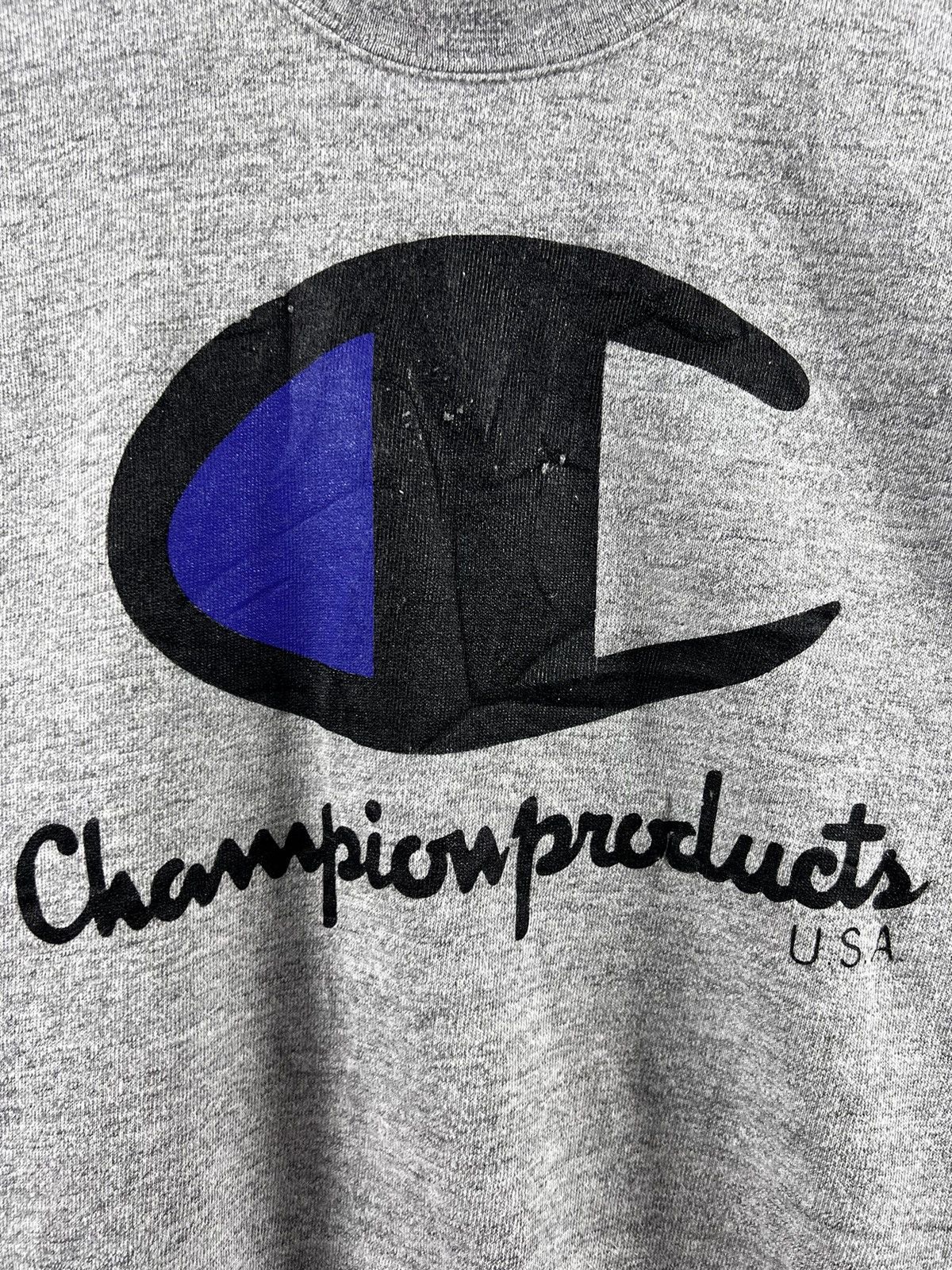 Champion 🔥 VINTAGE 90's CHAMPION HYPE BIG LOGO SWEARSHIRT Size US M / EU 48-50 / 2 - 4 Thumbnail