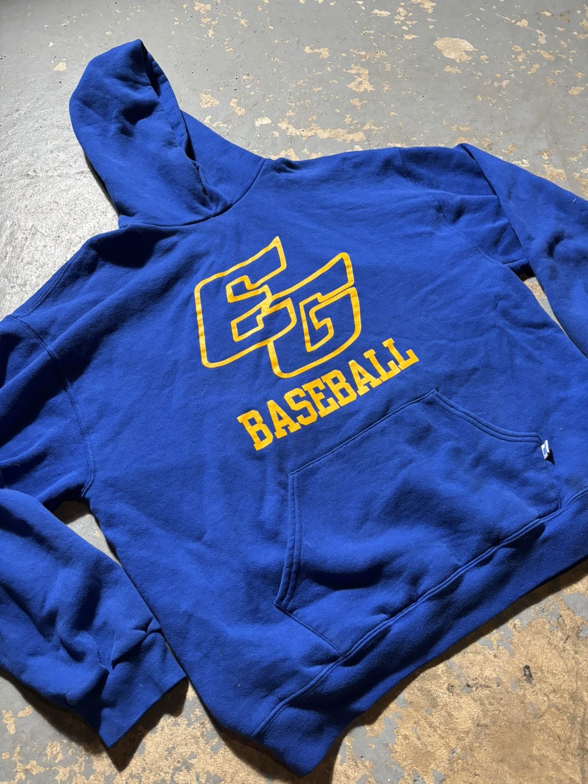 Russell Athletic × Vintage EG Baseball blue Russell athletic hoodie sweatshirt Size US L / EU 52-54 / 3 - 2 Thumbnail