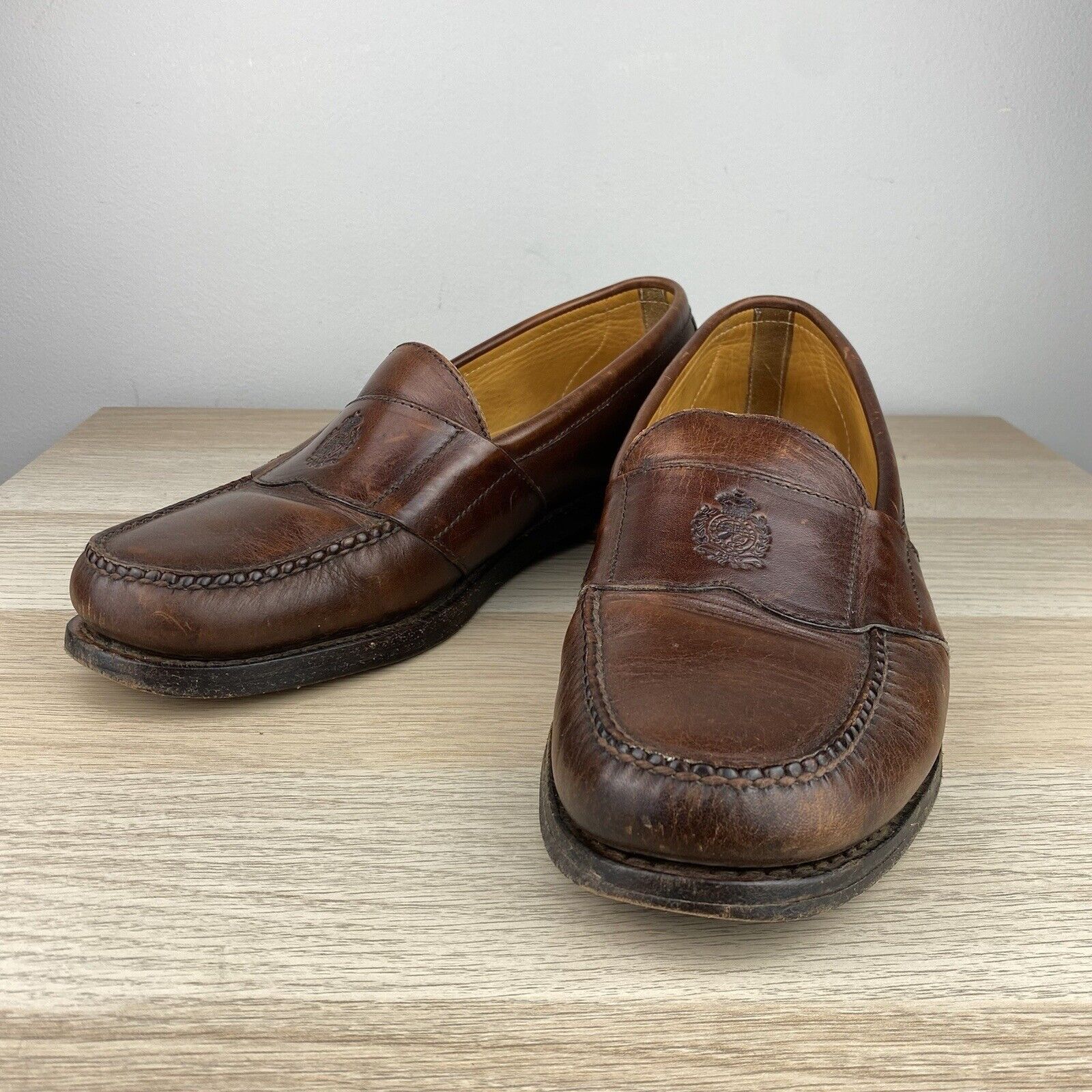 Polo Ralph Lauren Vintage Polo Ralph Lauren Stadium Crest Penny Loafers 11.5D Size US 11.5 / EU 44-45 - 1 Thumbnail