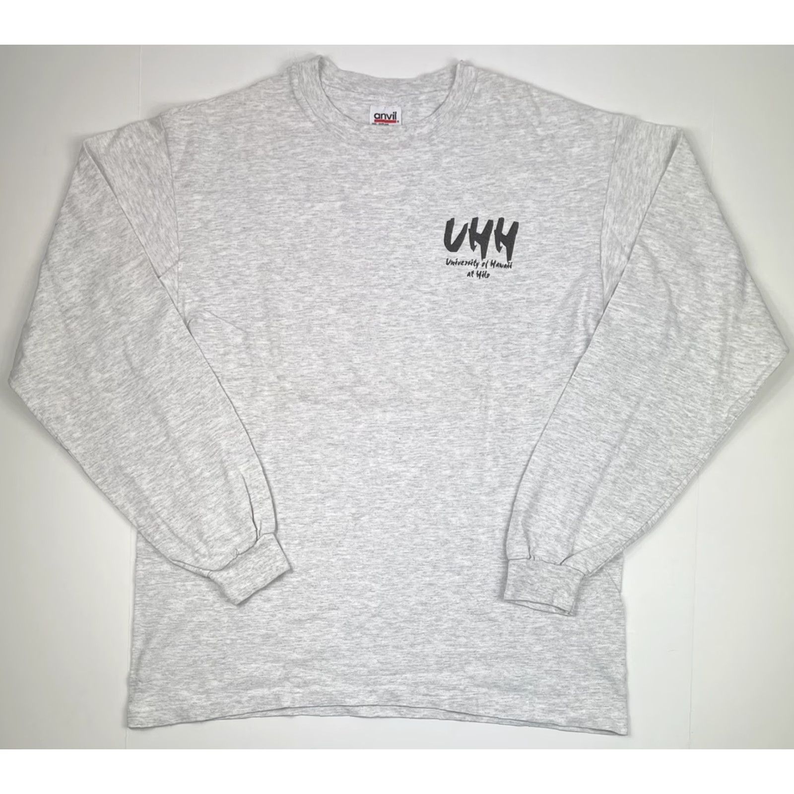 Anvil VINTAGE Hawaii University Shirt Anvil Graphic Tee L Men's 1980s Gray Short Sleeve Hawaii Decade 80s USA Original Size US L / EU 52-54 / 3 - 2 Thumbnail
