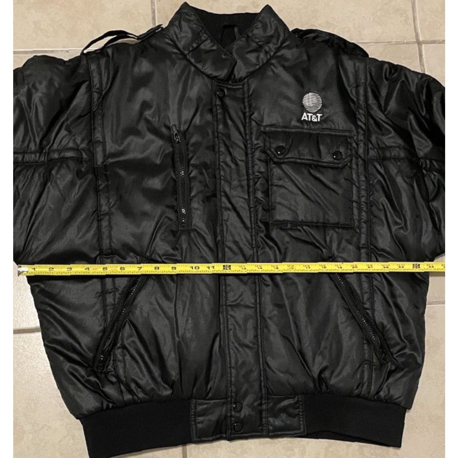 Apple VINTAGE AT&T Puffer Jacket M Black Bomber Mens Jacket 90s Grunge Internet Telecommunications Computer Pooling? Size US M / EU 48-50 / 2 - 6 Thumbnail