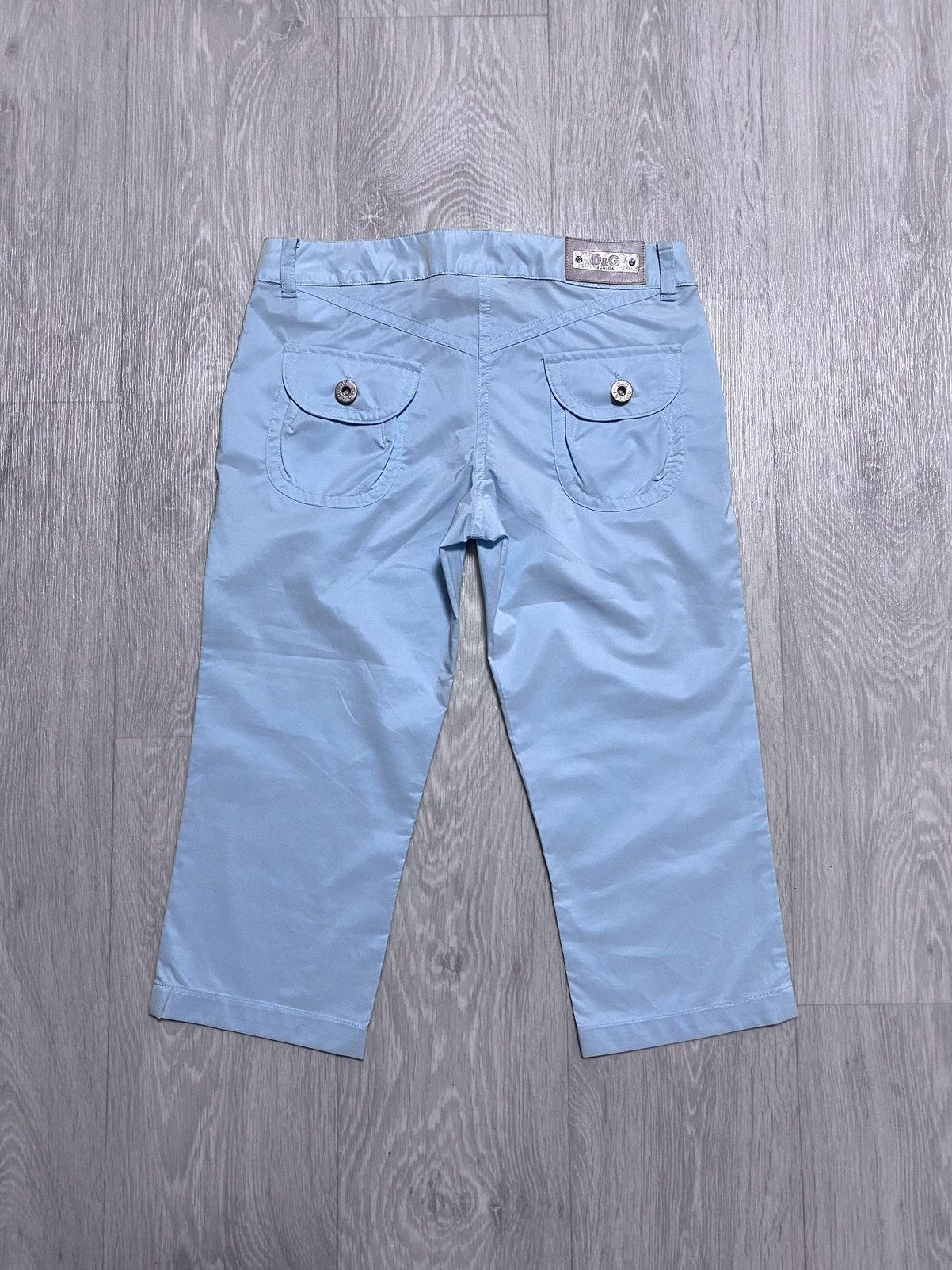 Dolce & Gabbana NWT Women’s Junior D&G Blue Polyester Shorts Capri Size 26" / US 2 / IT 38 - 3 Thumbnail